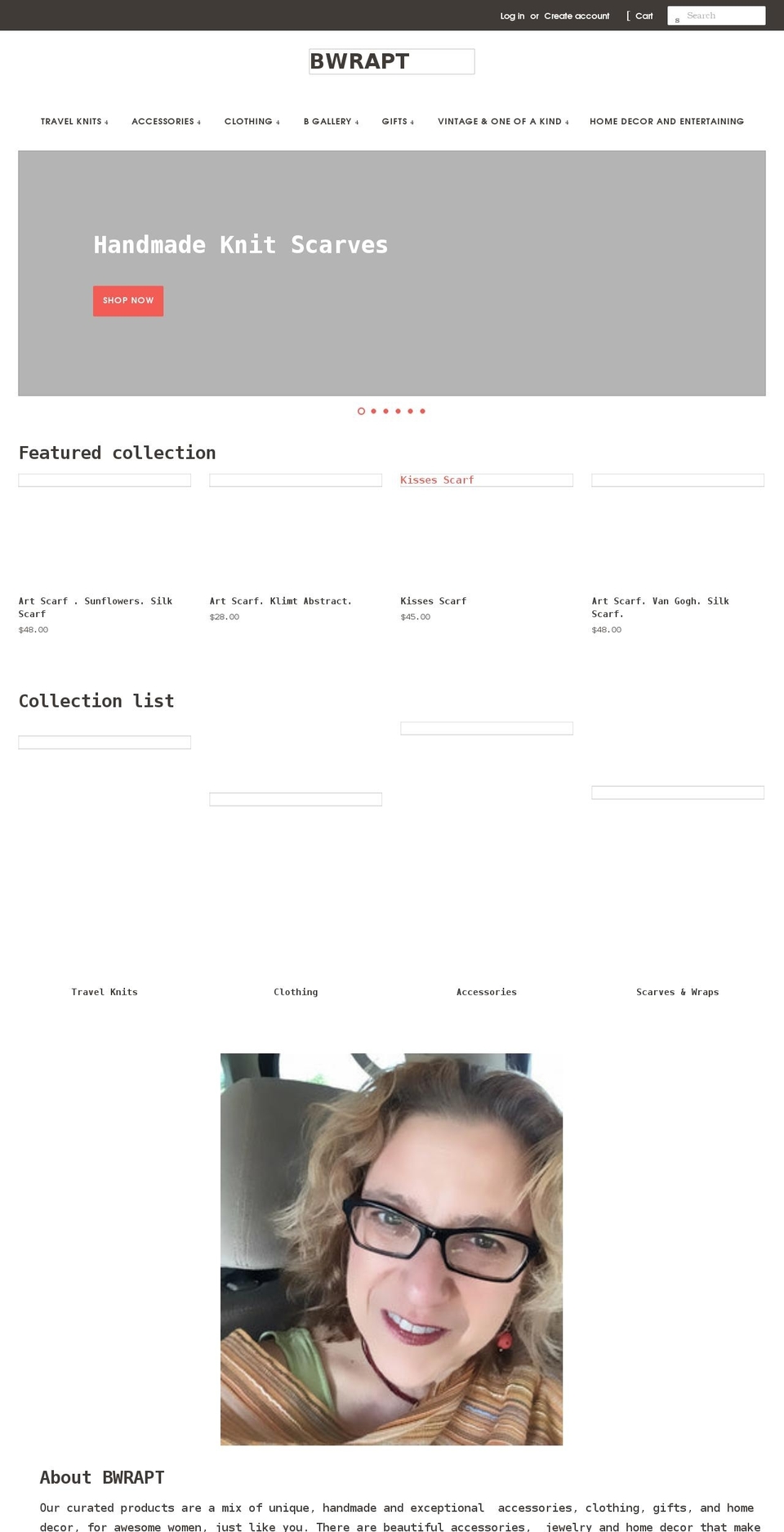 bwrapt.com shopify website screenshot