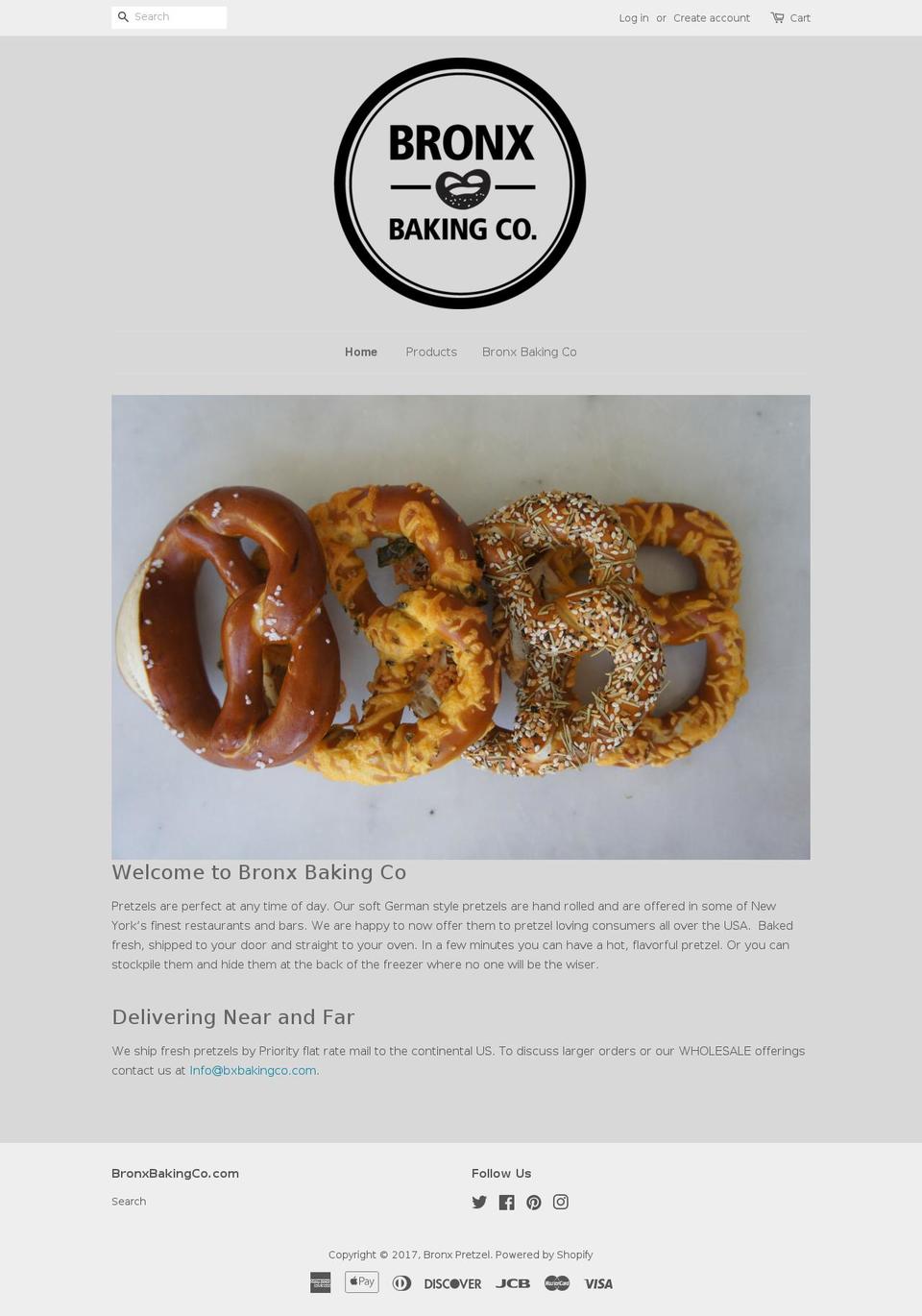 bxbaking.com shopify website screenshot