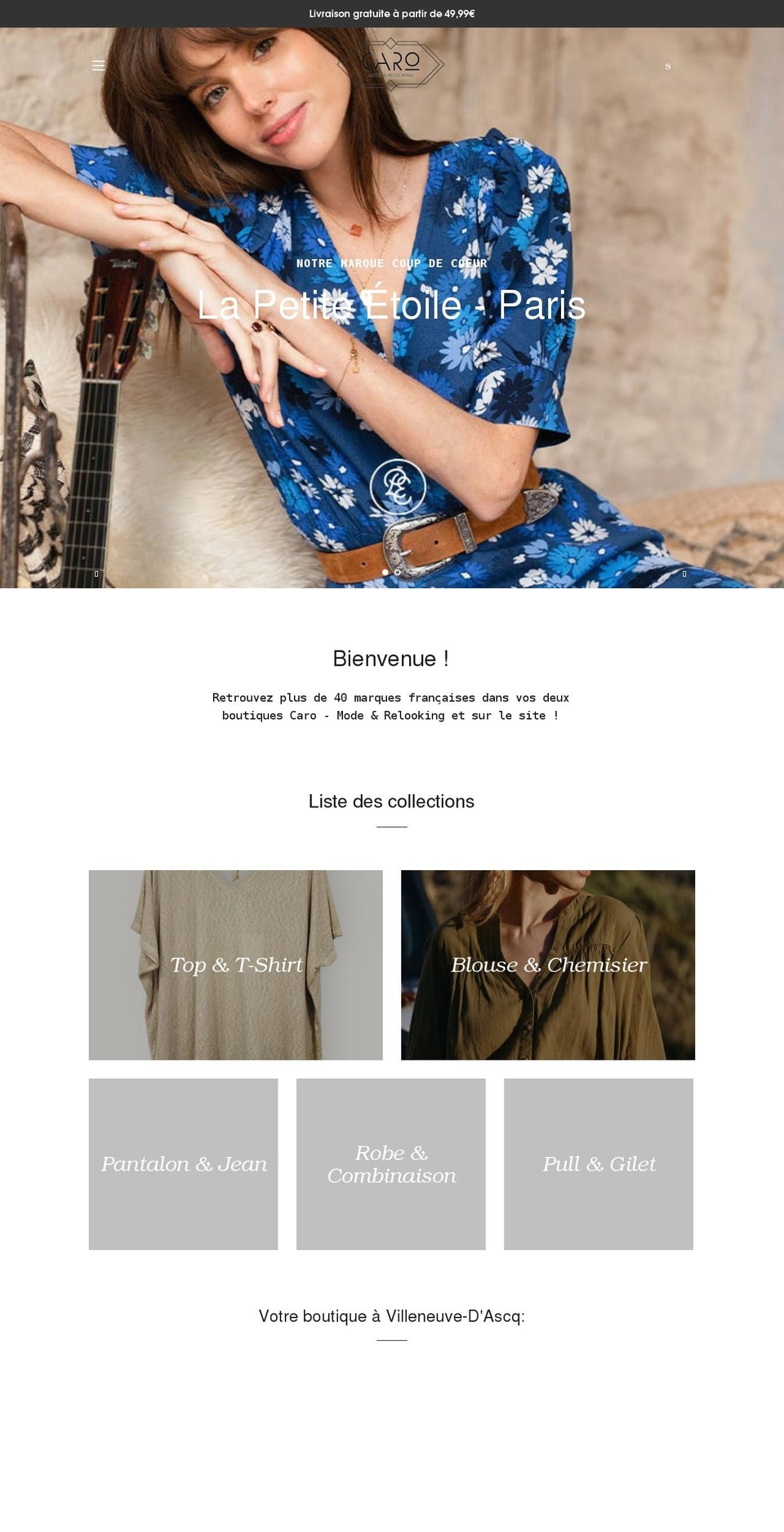 by-caro.com shopify website screenshot