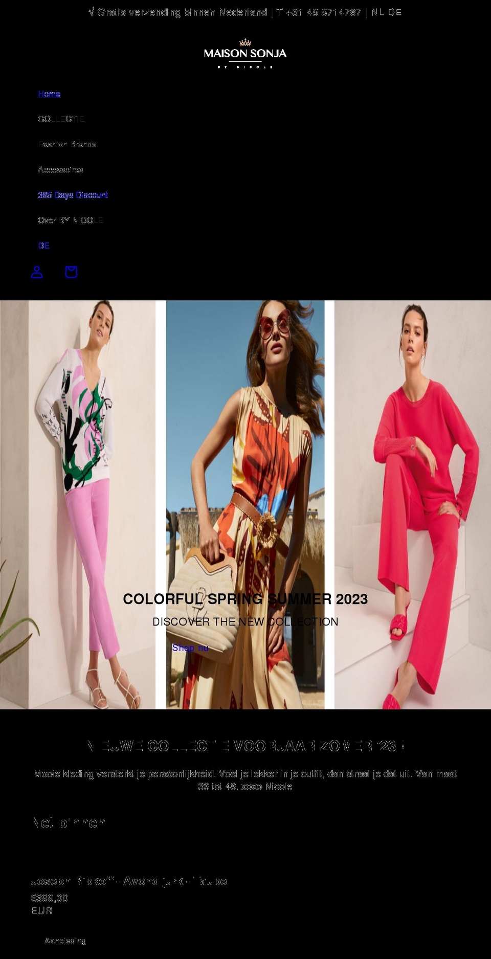 by-nicole.com shopify website screenshot