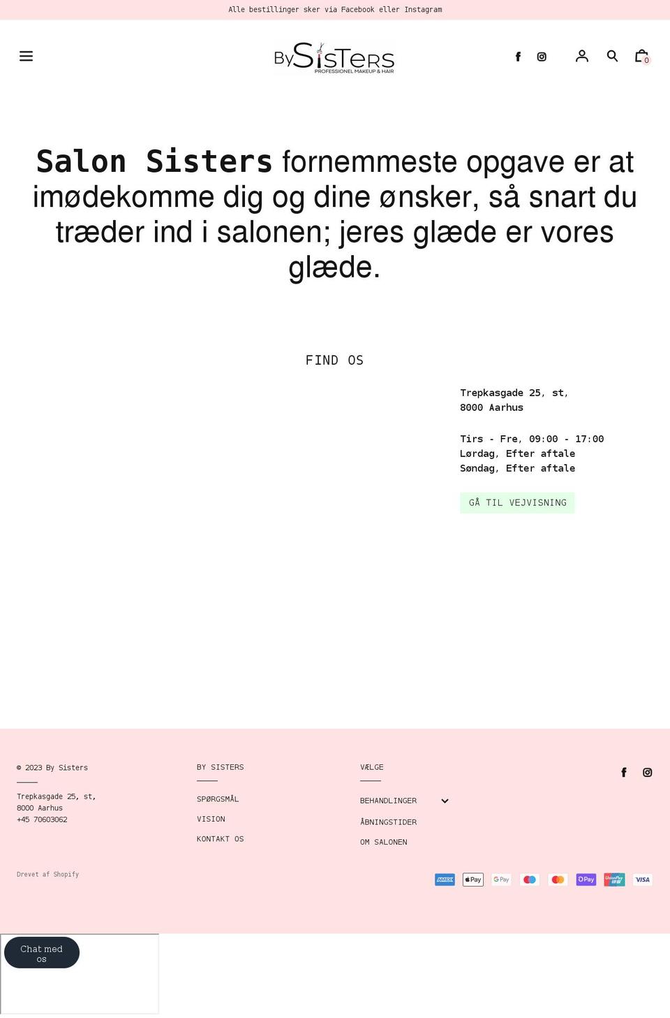 by-sisters.dk shopify website screenshot