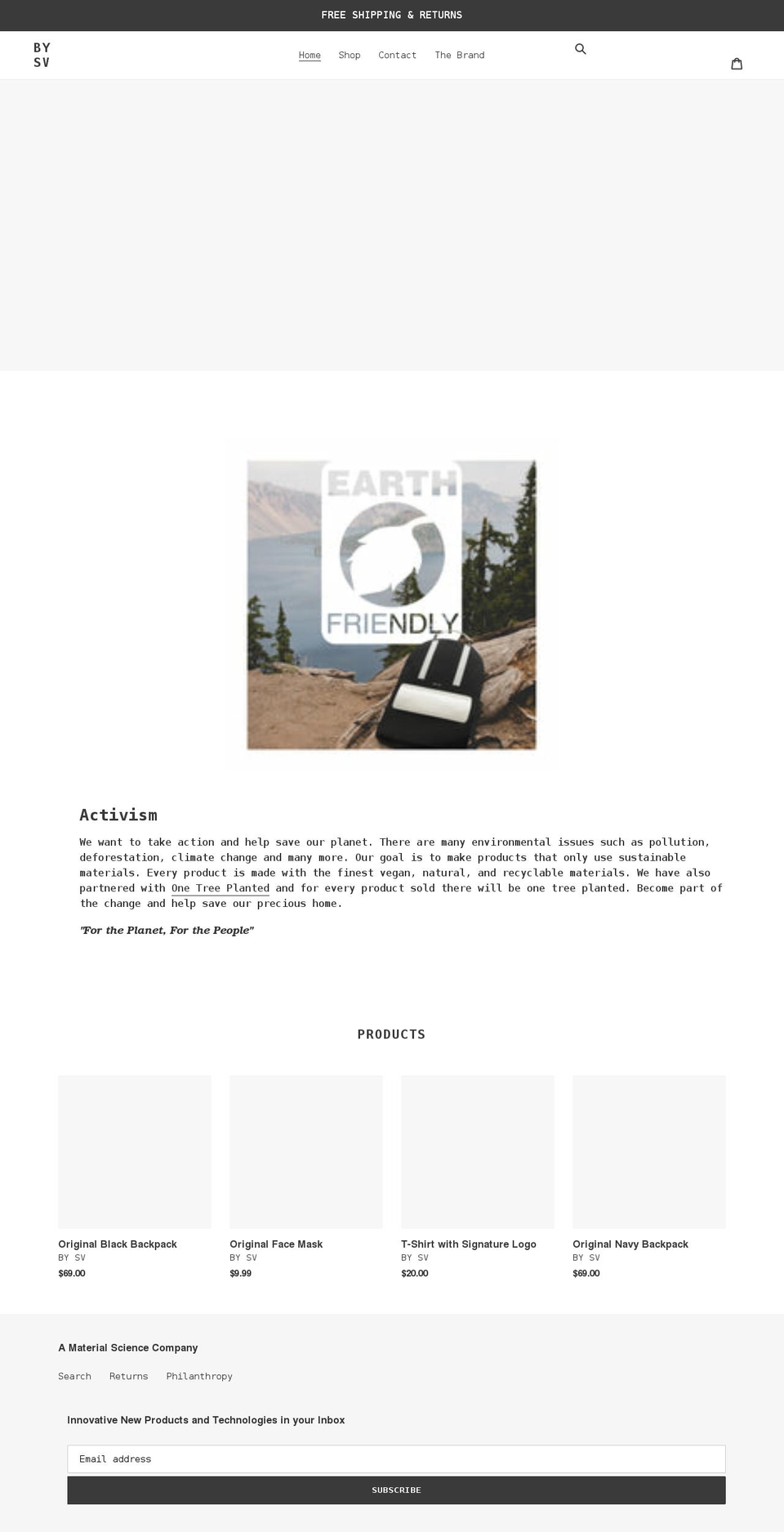 by-sv.com shopify website screenshot