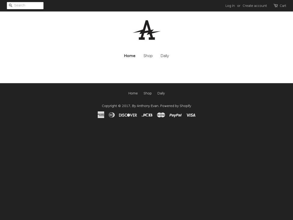 byanthonyevan.com shopify website screenshot