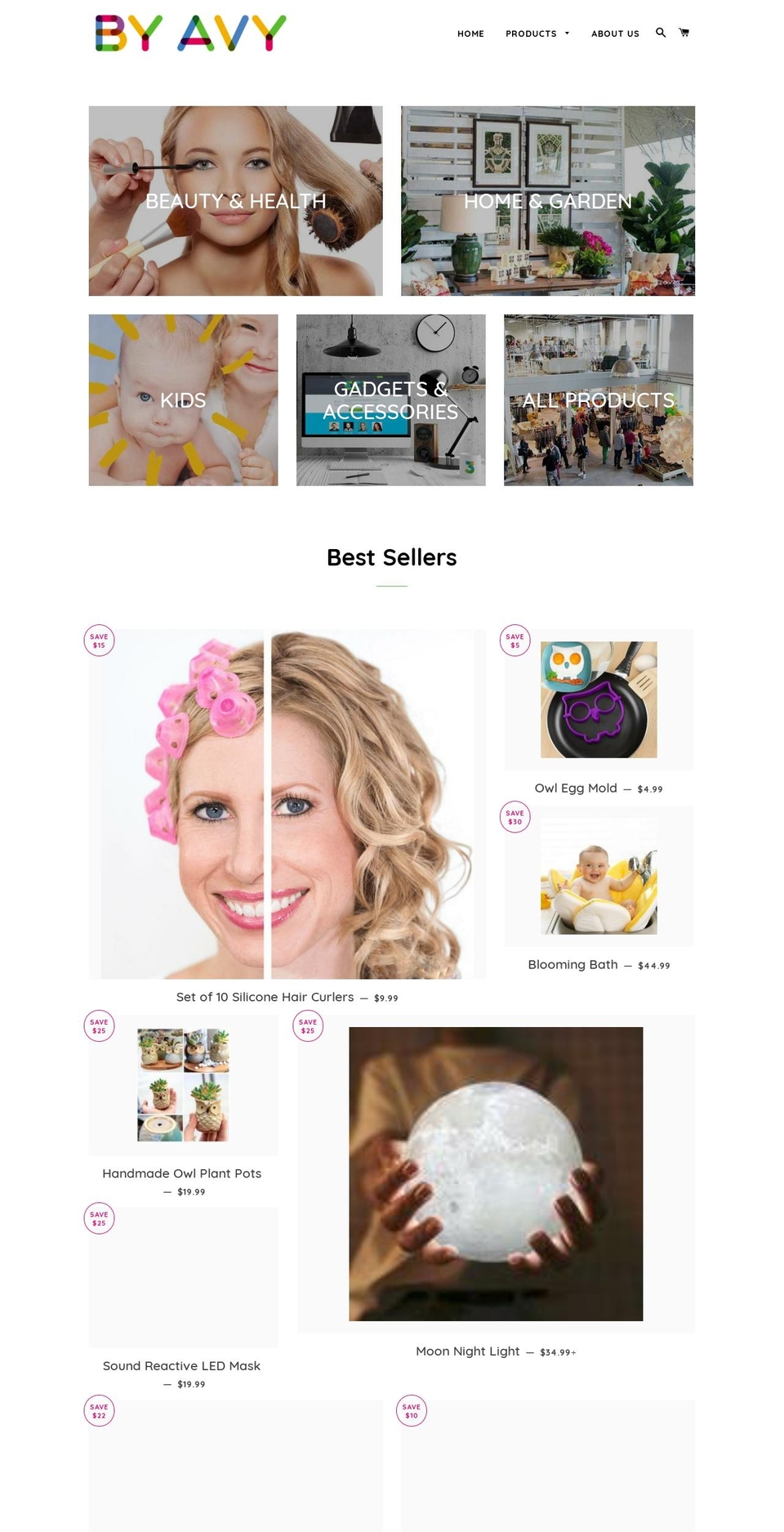byavy.com shopify website screenshot