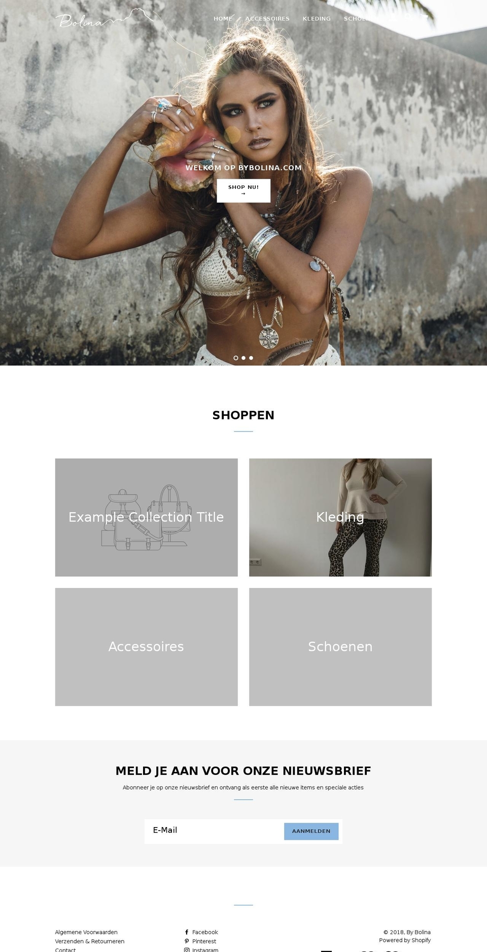 bybolina.com shopify website screenshot