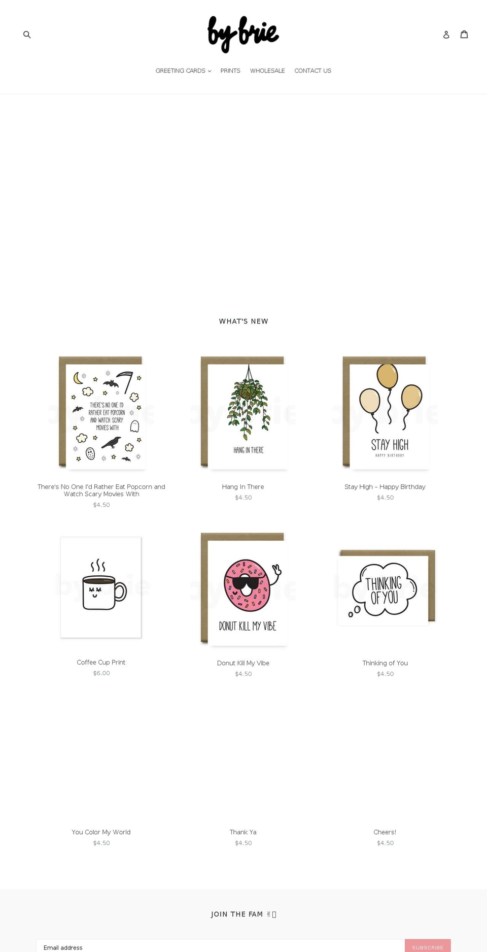 bybrie.com shopify website screenshot