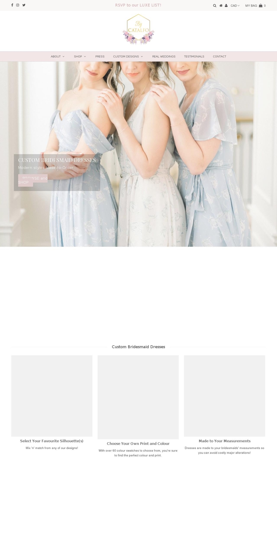 bycatalfo.com — Shopify storefront screenshot