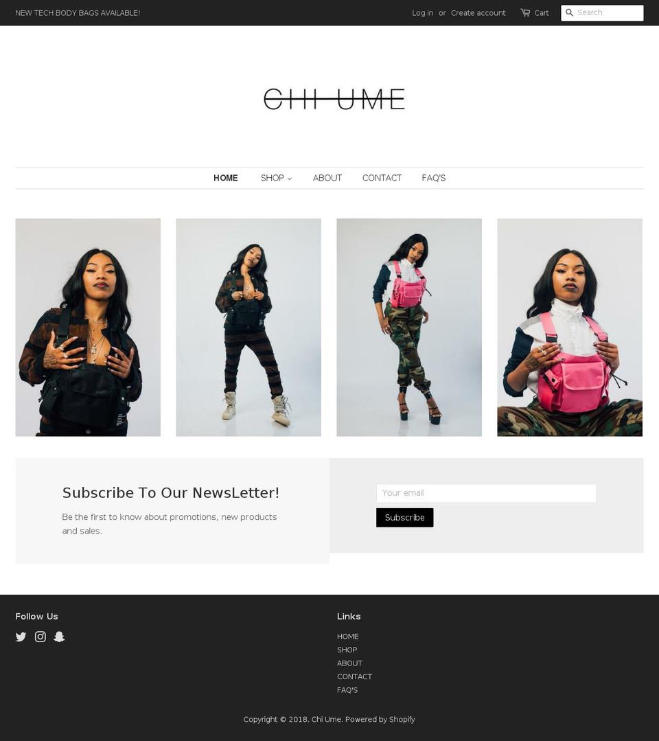 bychiume.com shopify website screenshot