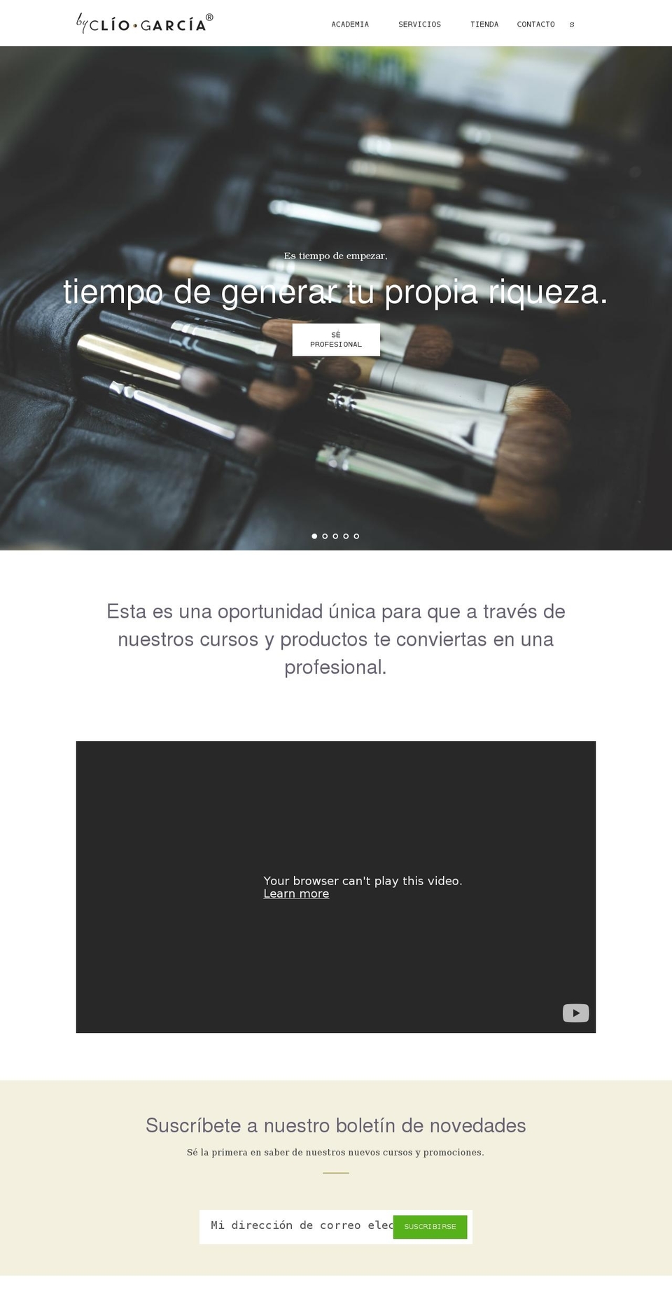 bycliogarcia.com shopify website screenshot
