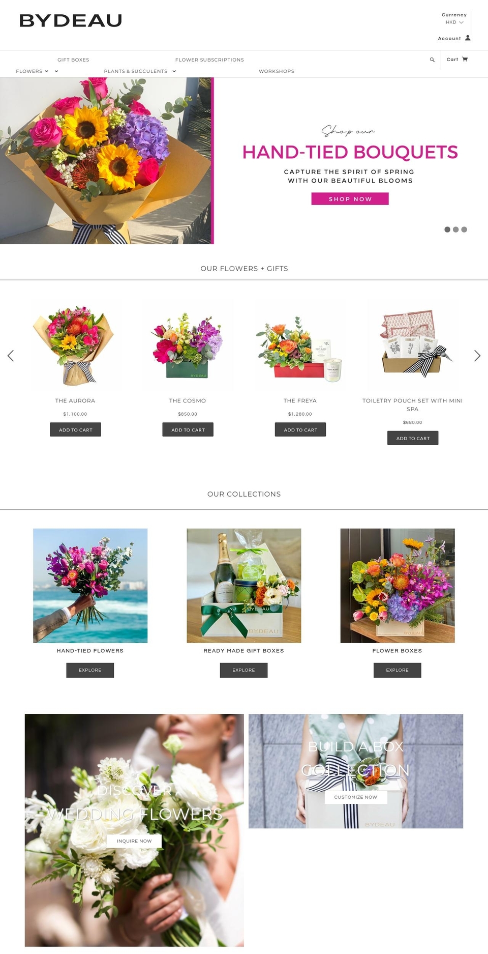 bydeau.com shopify website screenshot