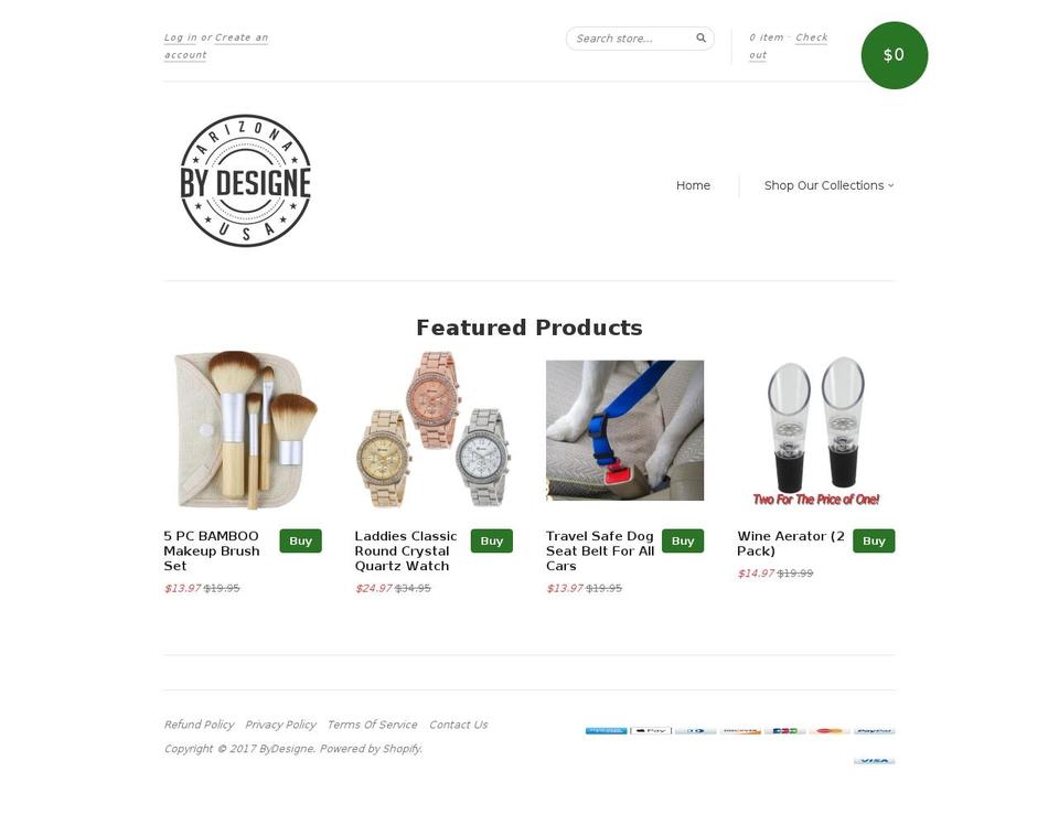 bydesigne.com shopify website screenshot