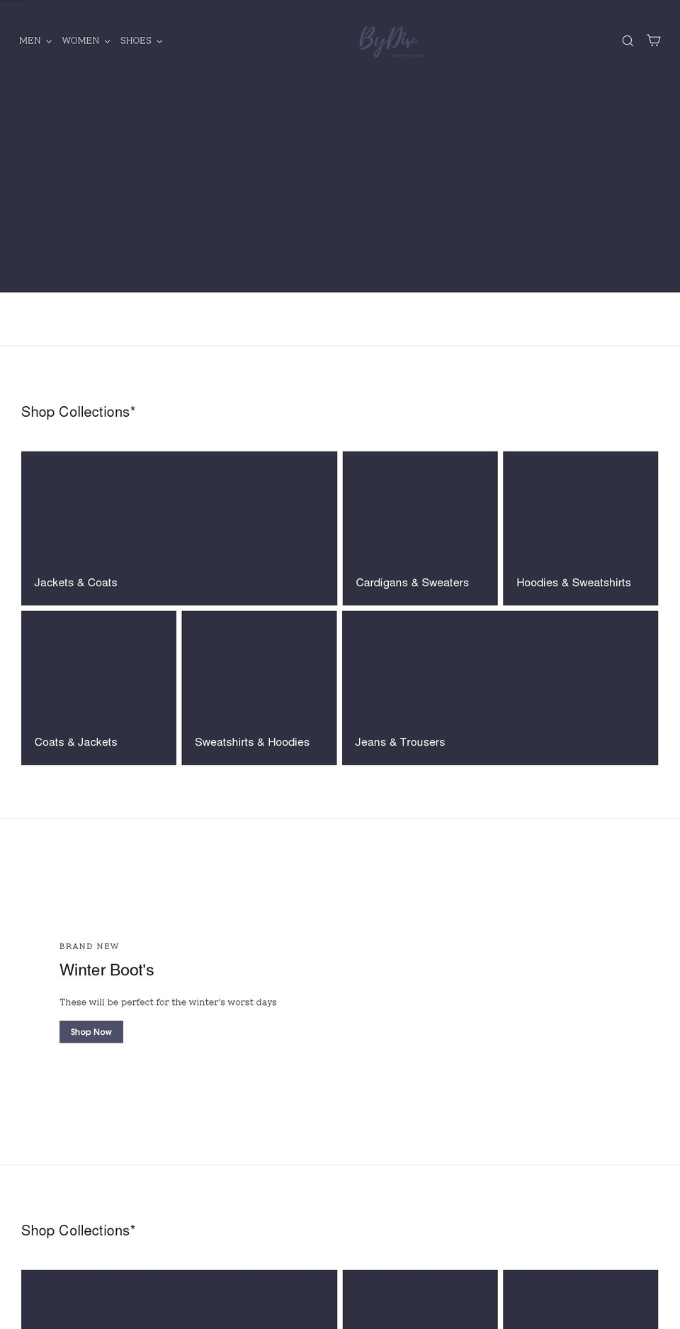 bydivstore.com shopify website screenshot