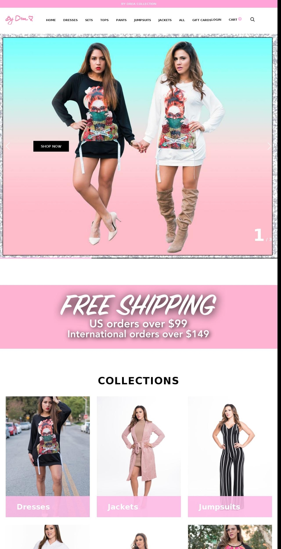 bydrea.com — Shopify storefront screenshot
