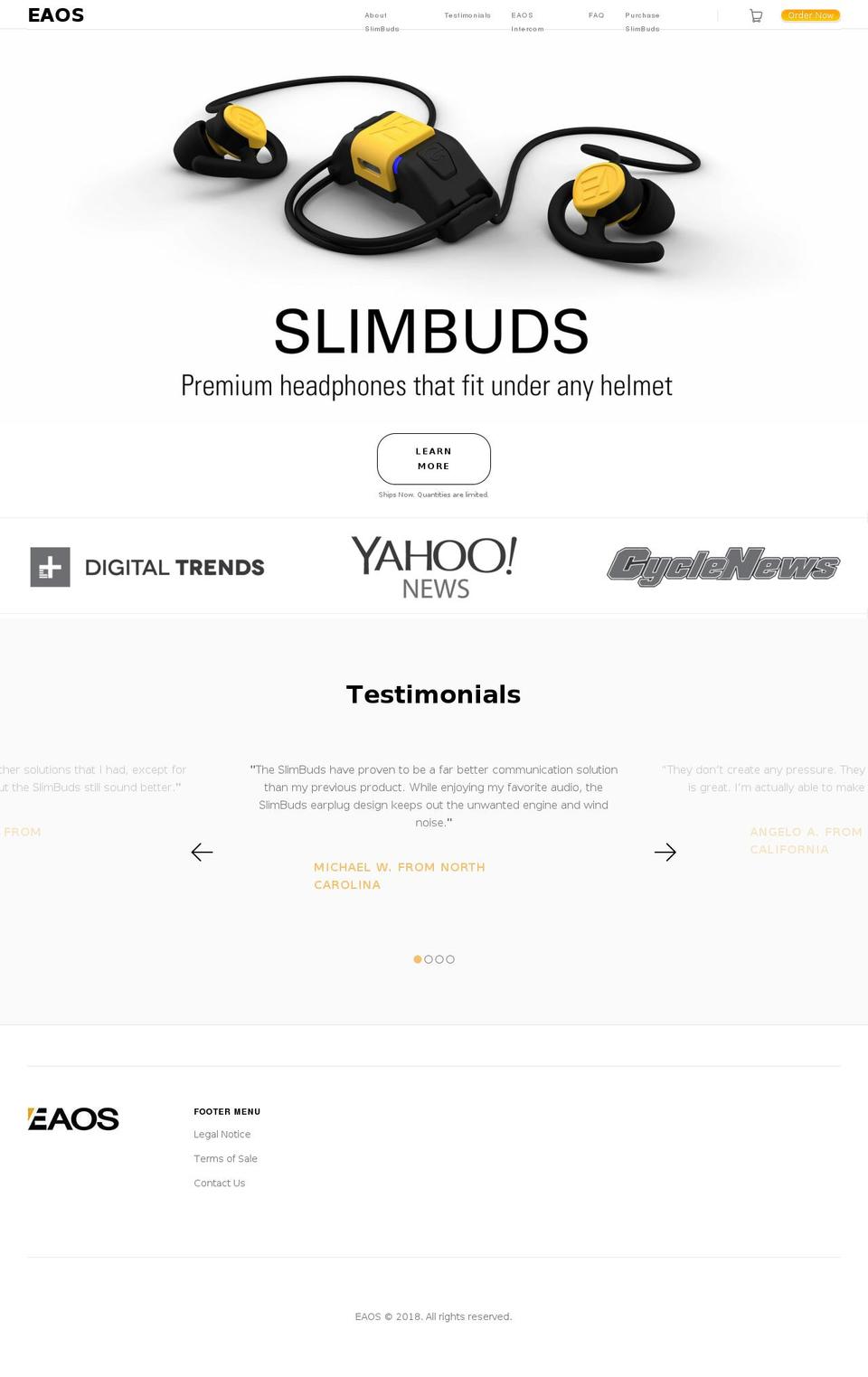 Copy of Launch Shopify theme site example byeaos.com