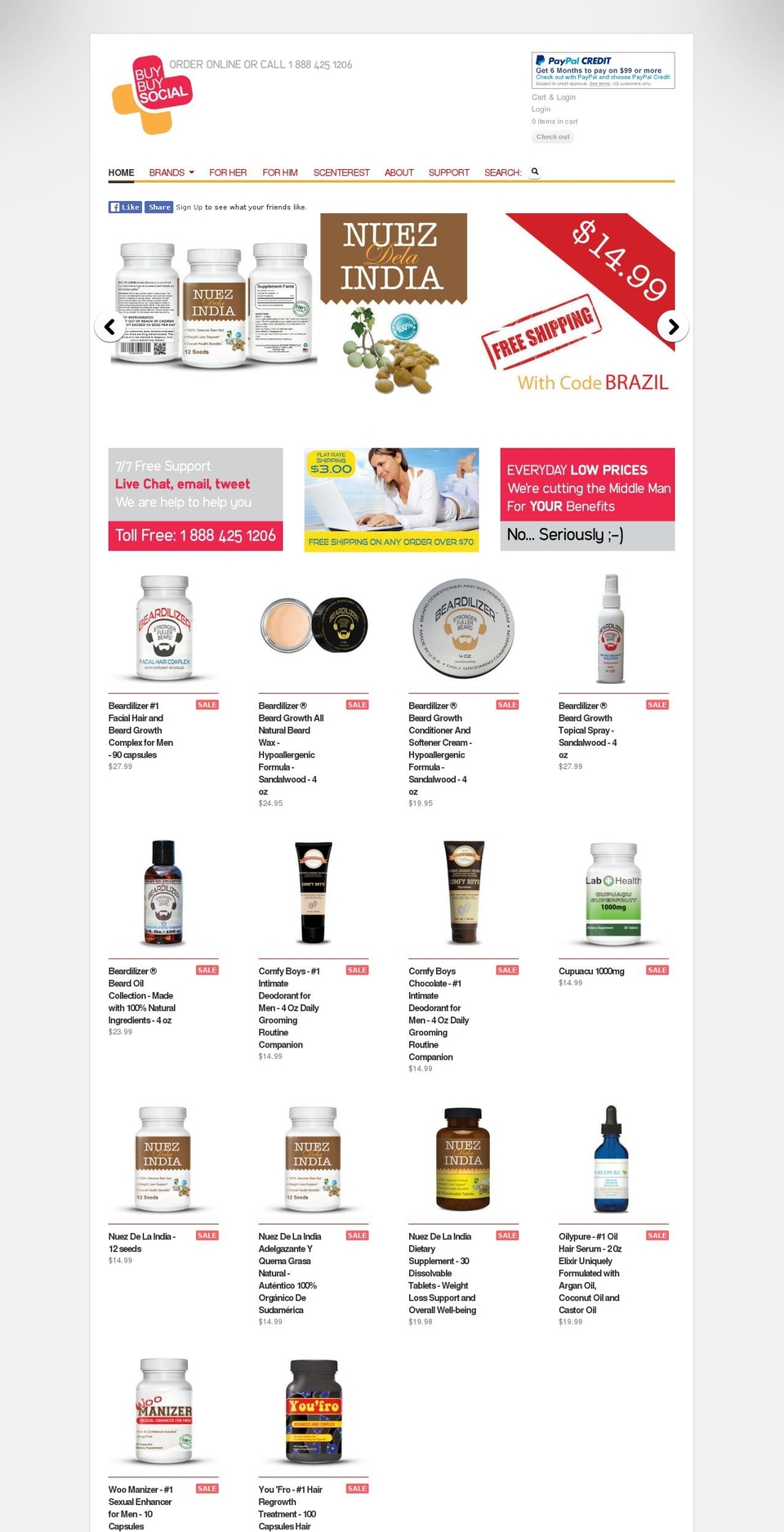 byebyesocial.com shopify website screenshot