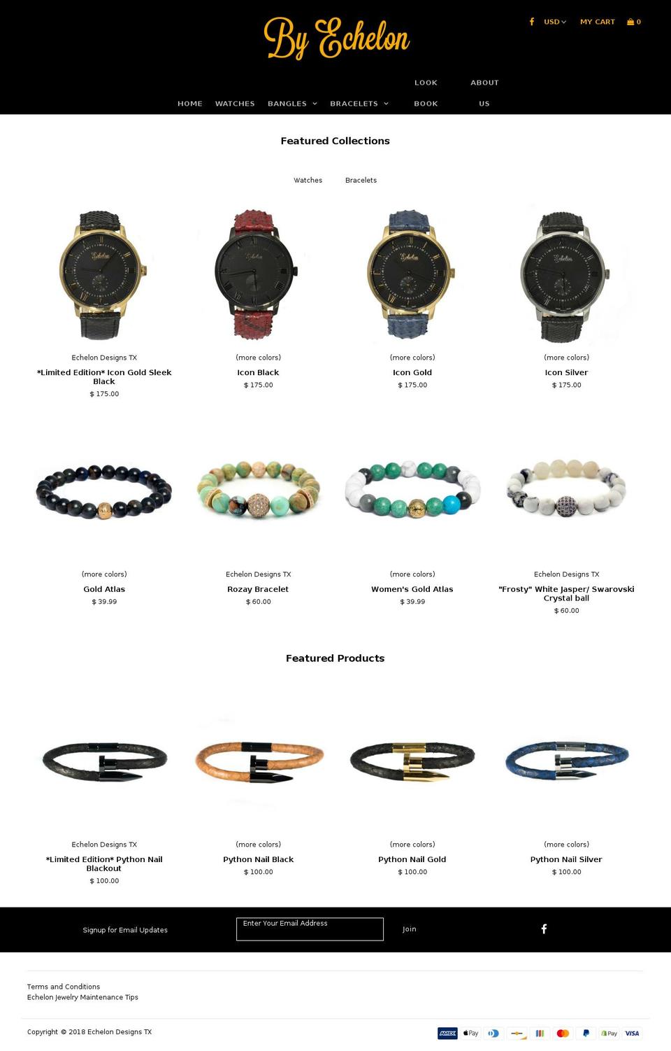 byechelon.com — Shopify storefront screenshot