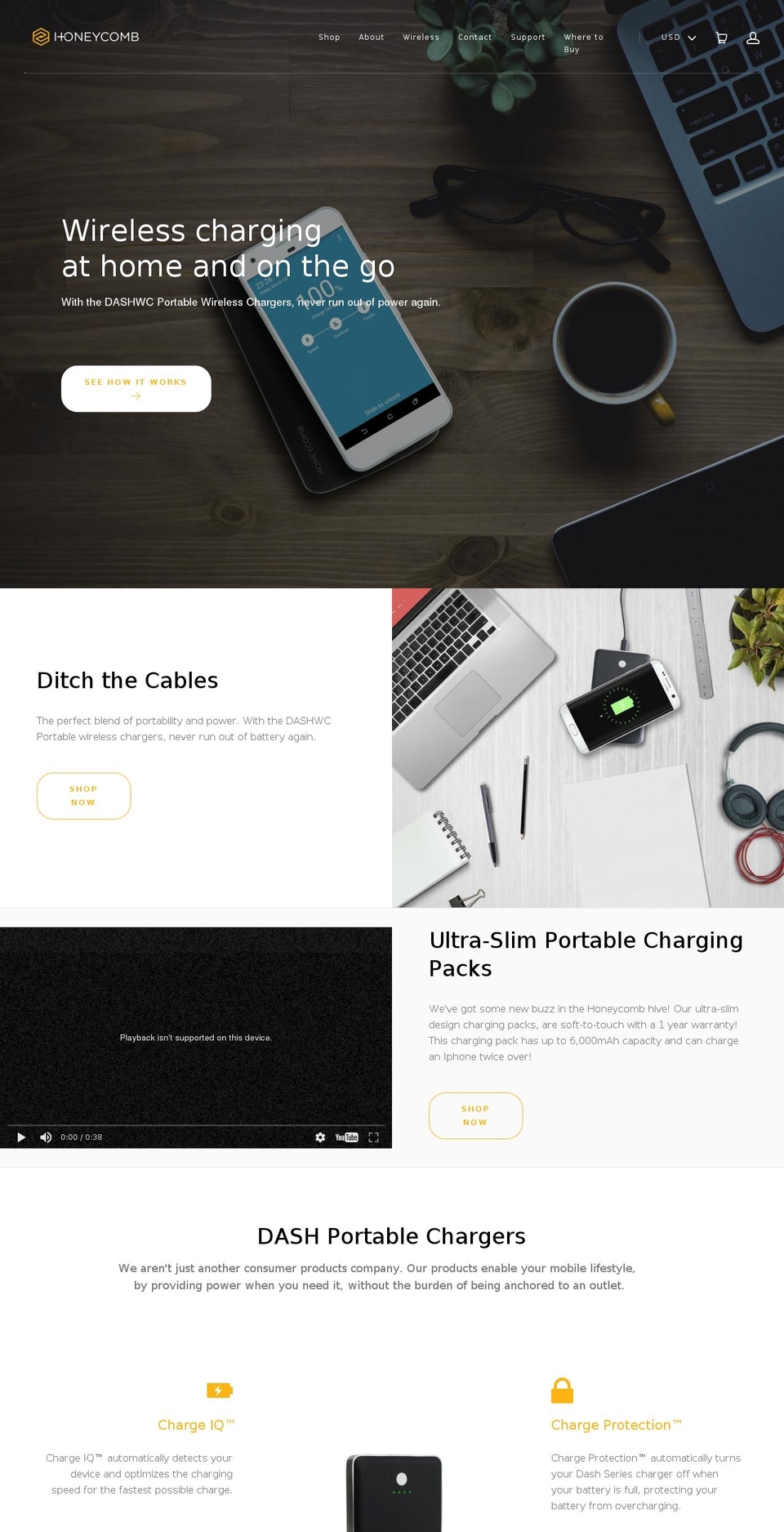 byehoneycomb.com shopify website screenshot