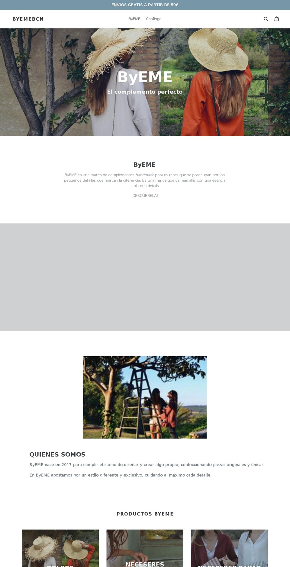 byemebcn.com — Shopify storefront screenshot