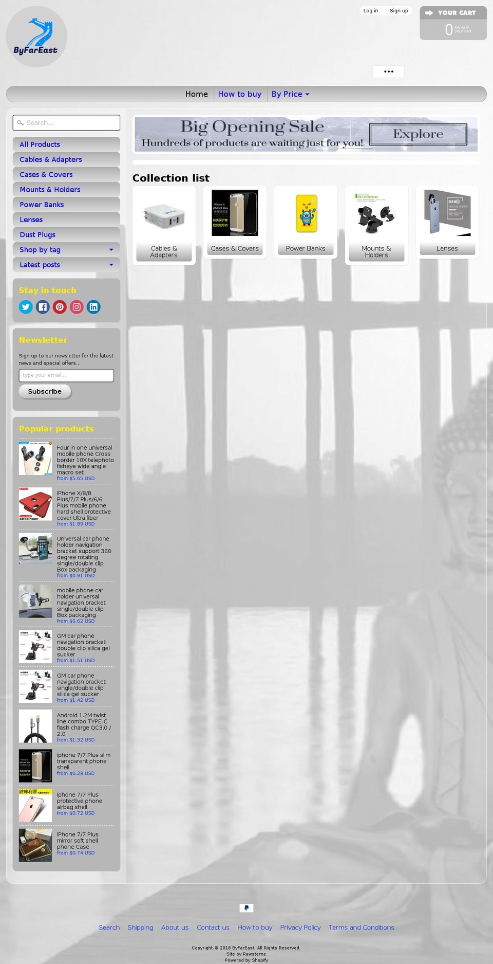 byfareast.com — Shopify storefront screenshot
