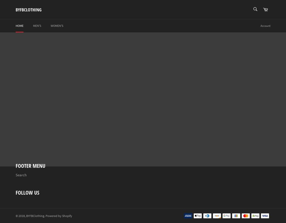byfbclothing.com — Shopify storefront screenshot