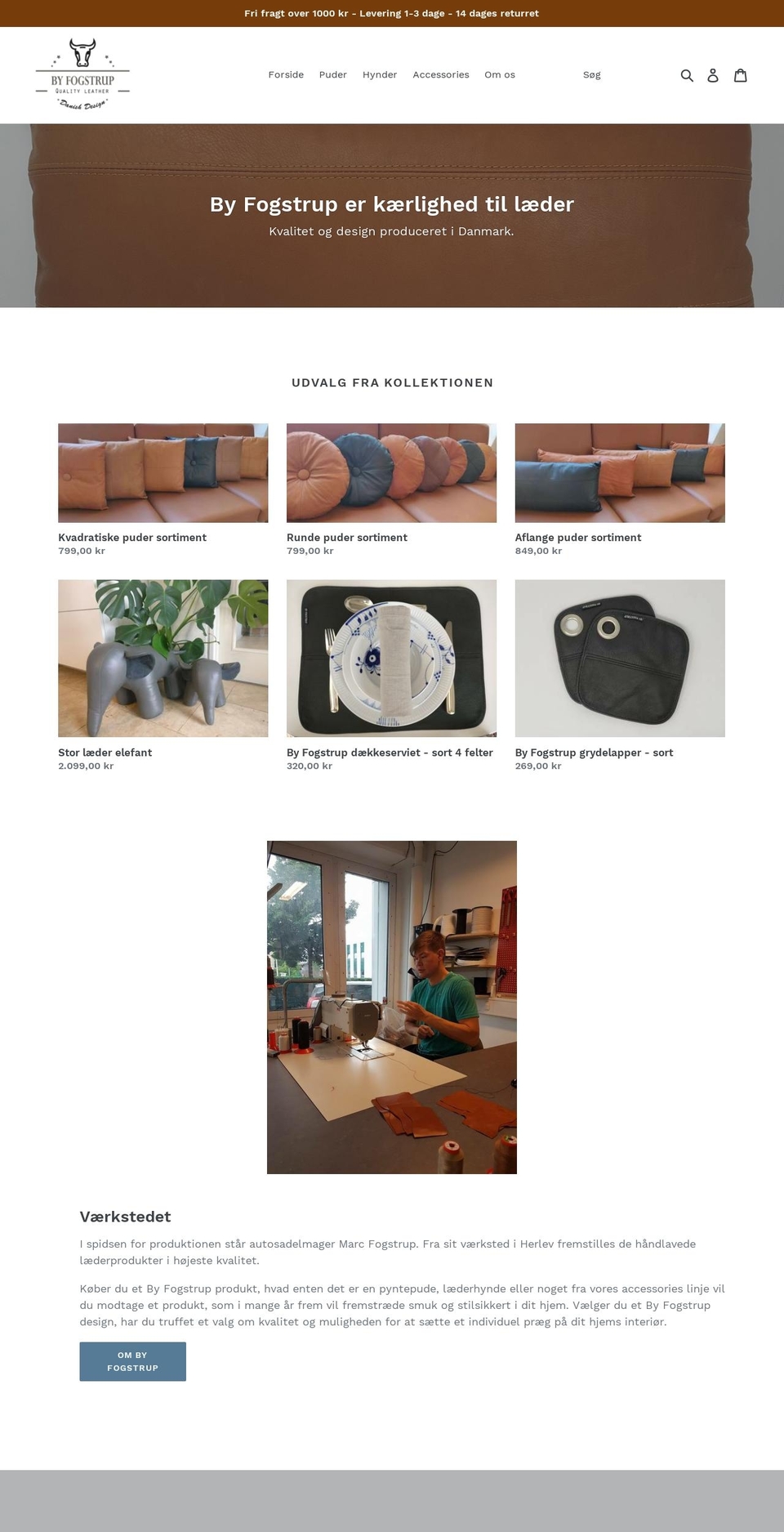byfogstrup.com — Shopify storefront screenshot