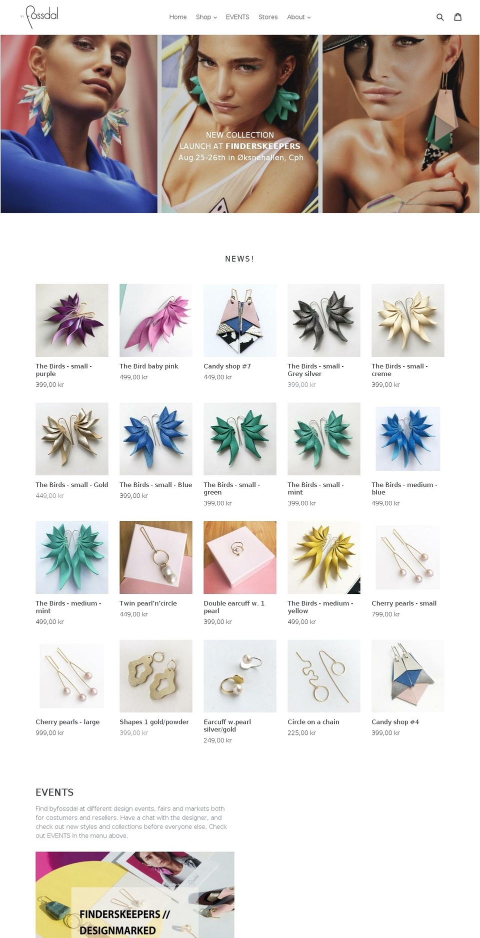byfossdal.com — Shopify storefront screenshot