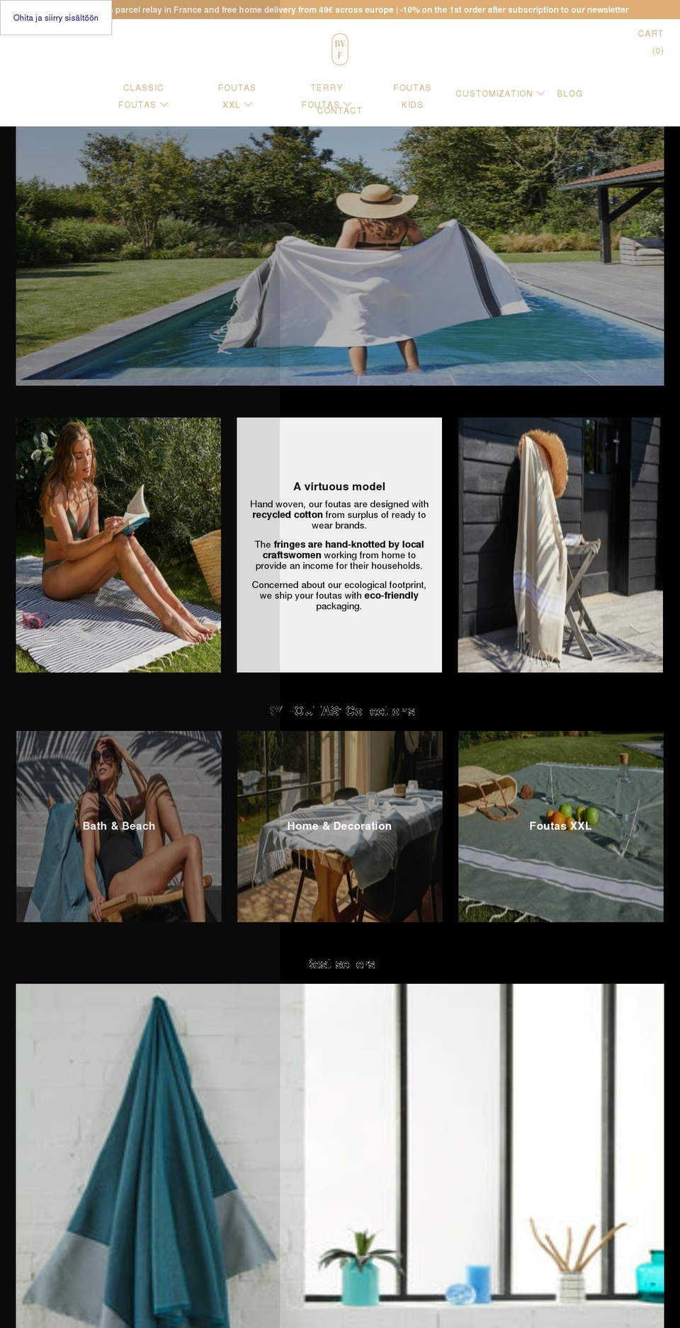 byfoutas.com shopify website screenshot