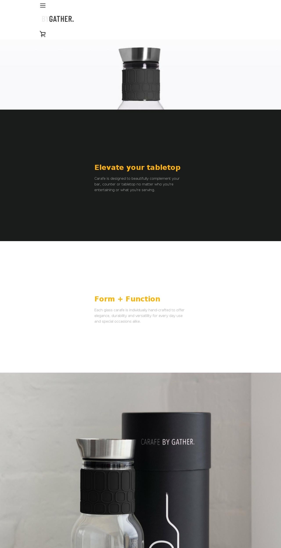 bygather.com — Shopify storefront screenshot