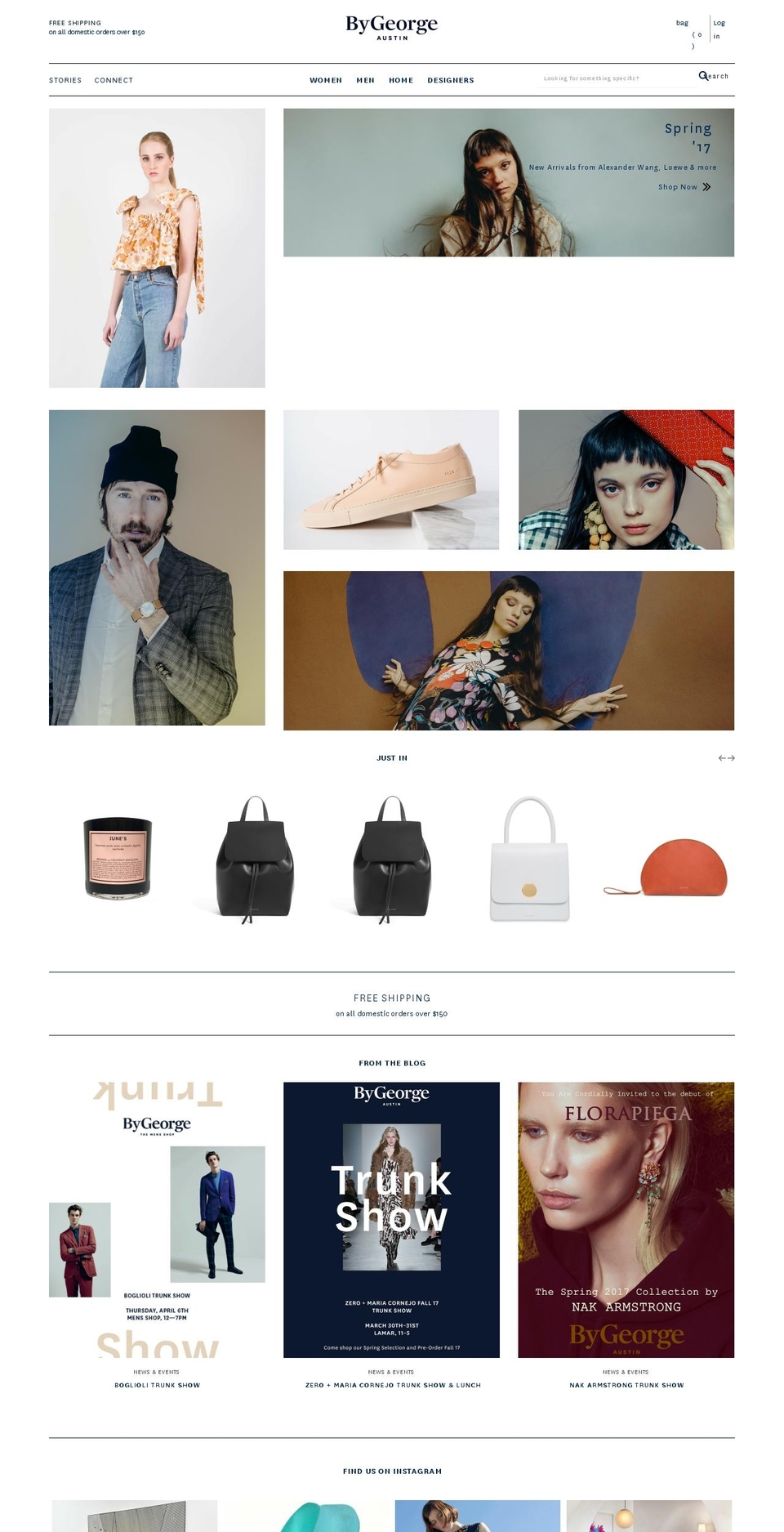 Label Shopify theme site example bygeorgeaustin.com