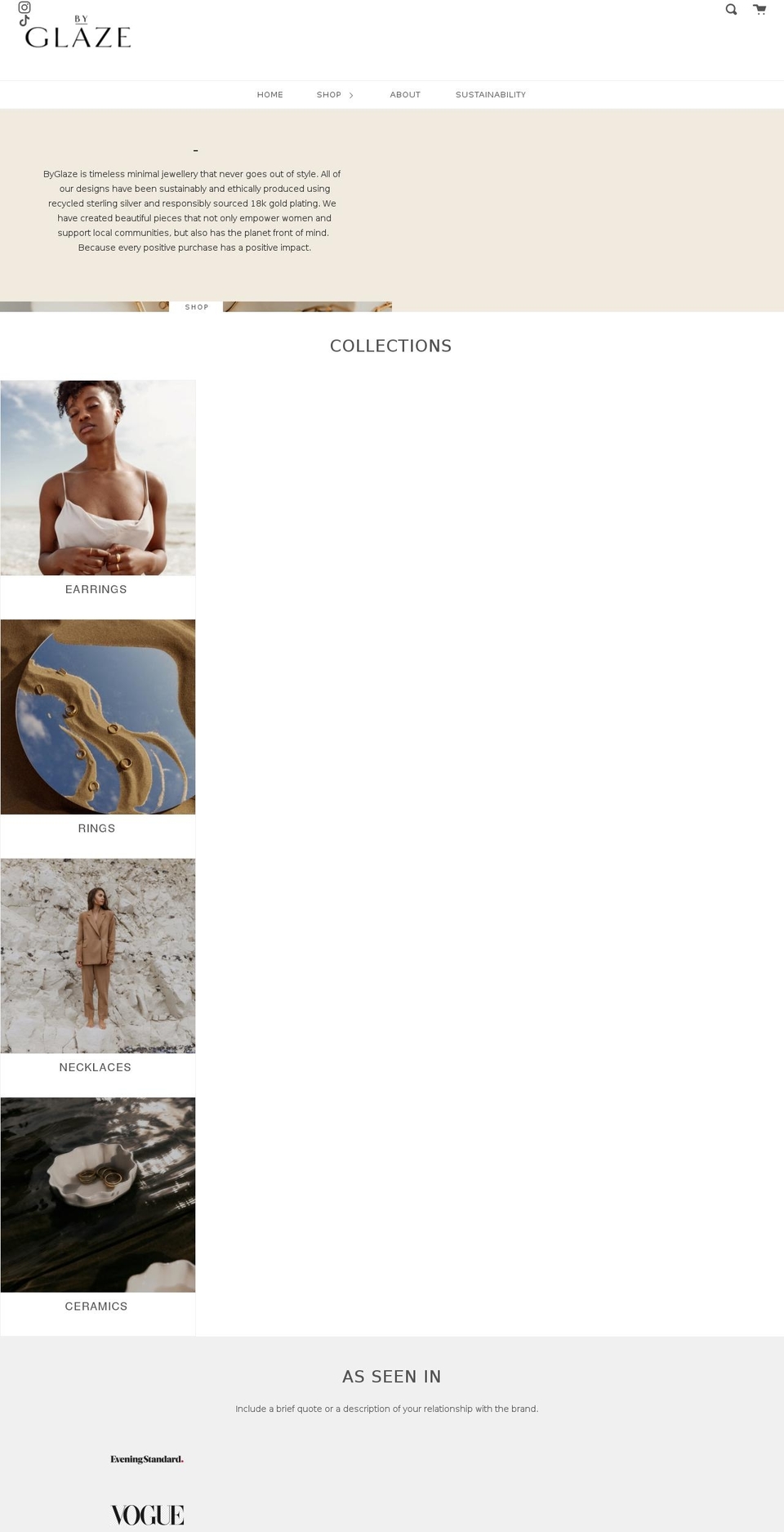 byglaze.com shopify website screenshot