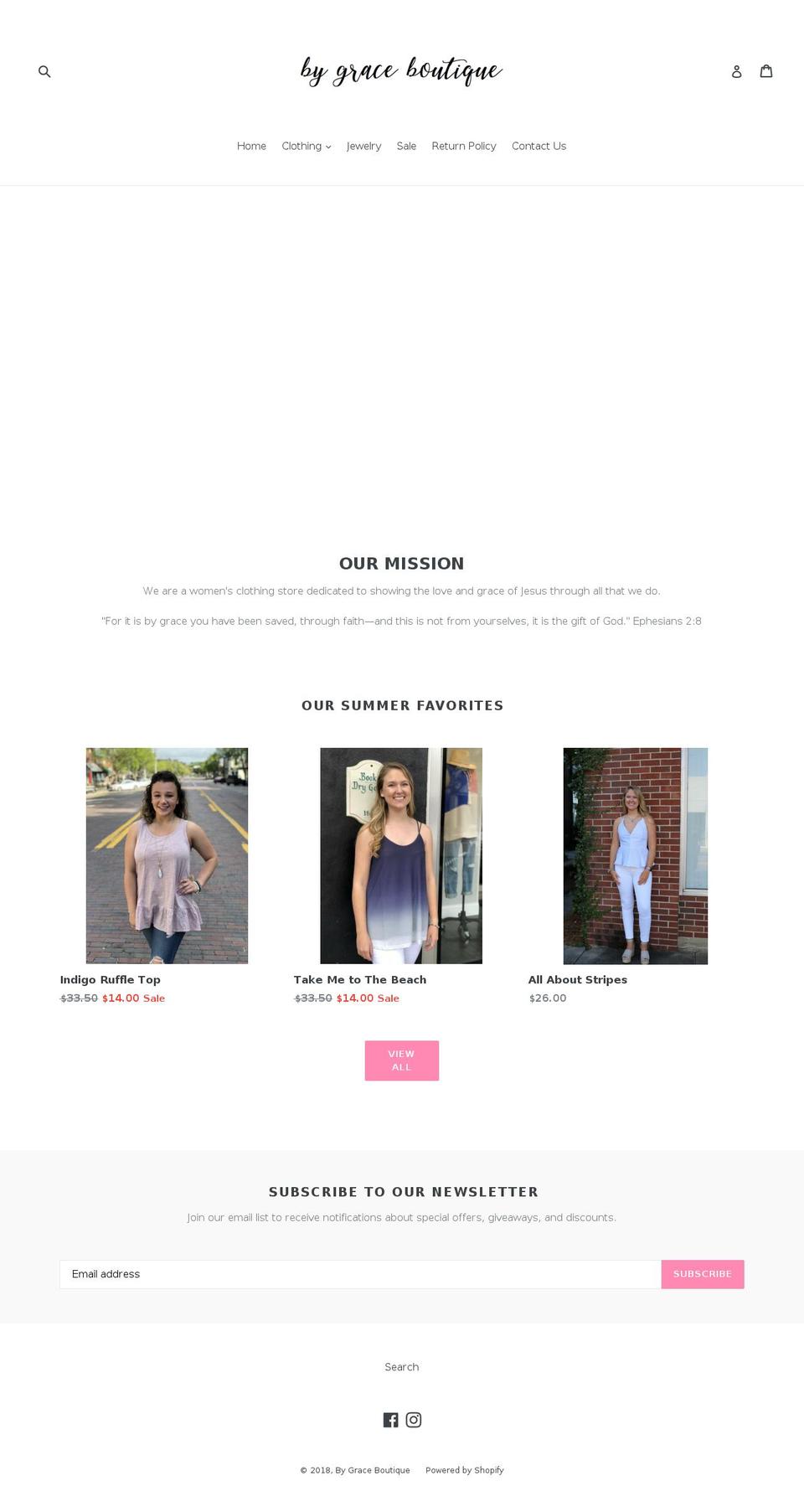 bygraceboutique.com — Shopify storefront screenshot
