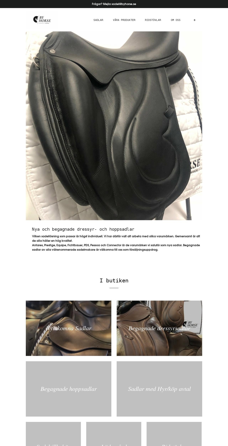 byhorse.se shopify website screenshot