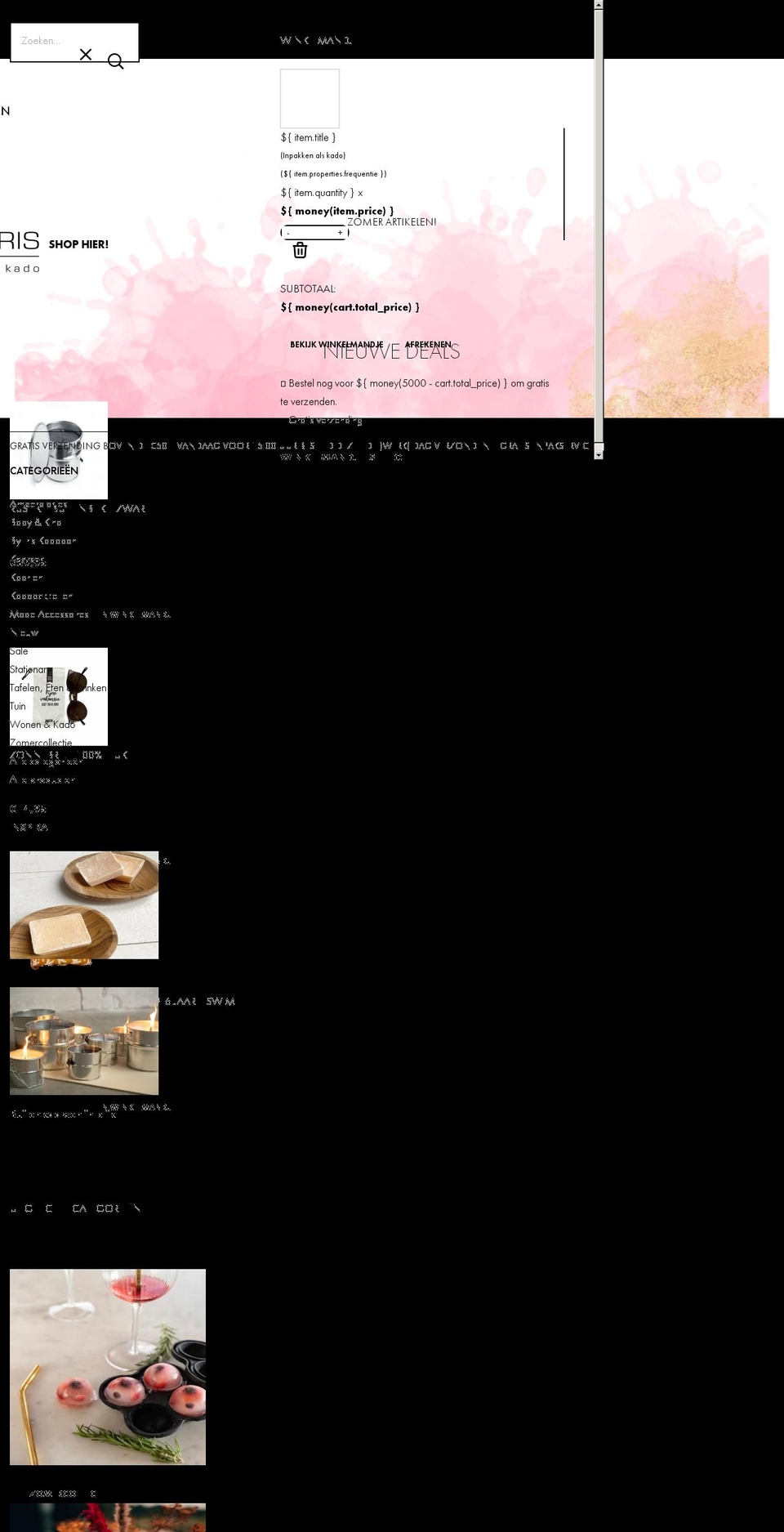 byirisdeco.nl shopify website screenshot