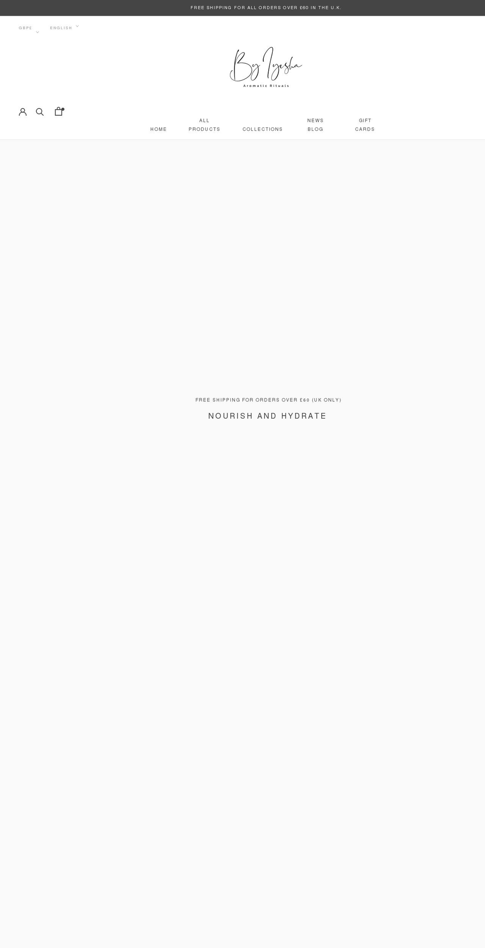 byiyesha.com shopify website screenshot