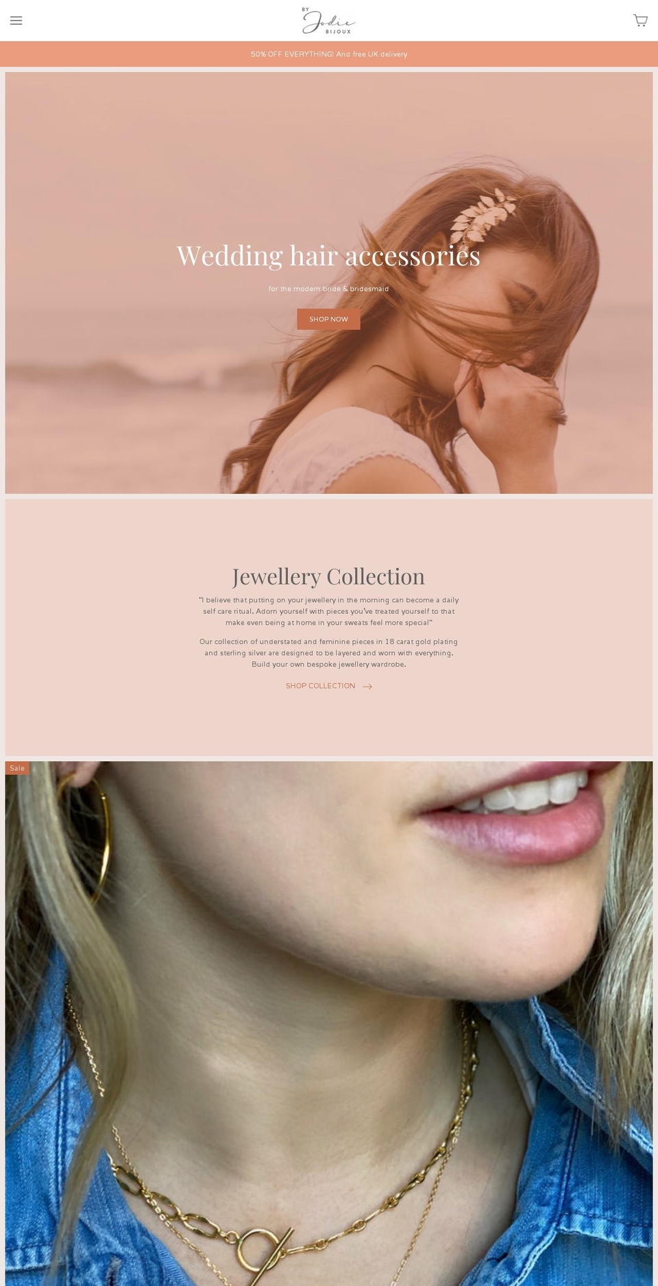 byjodiebijoux.com — Shopify storefront screenshot