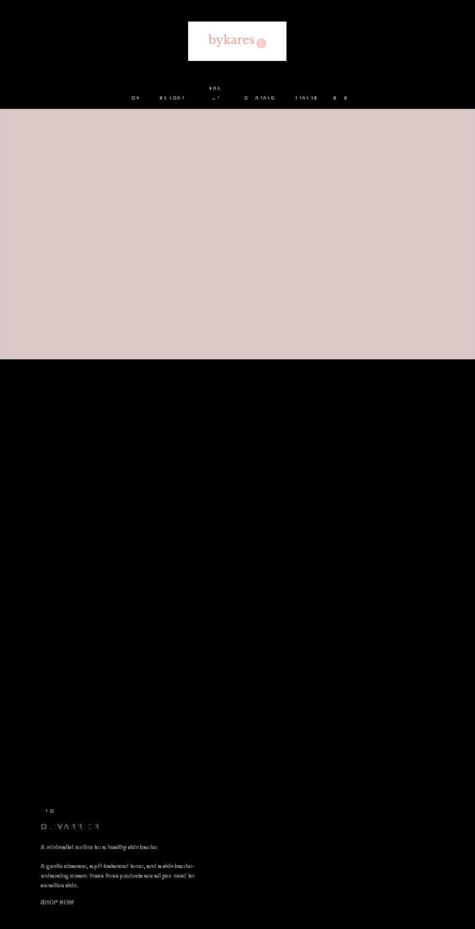 bykares.com shopify website screenshot