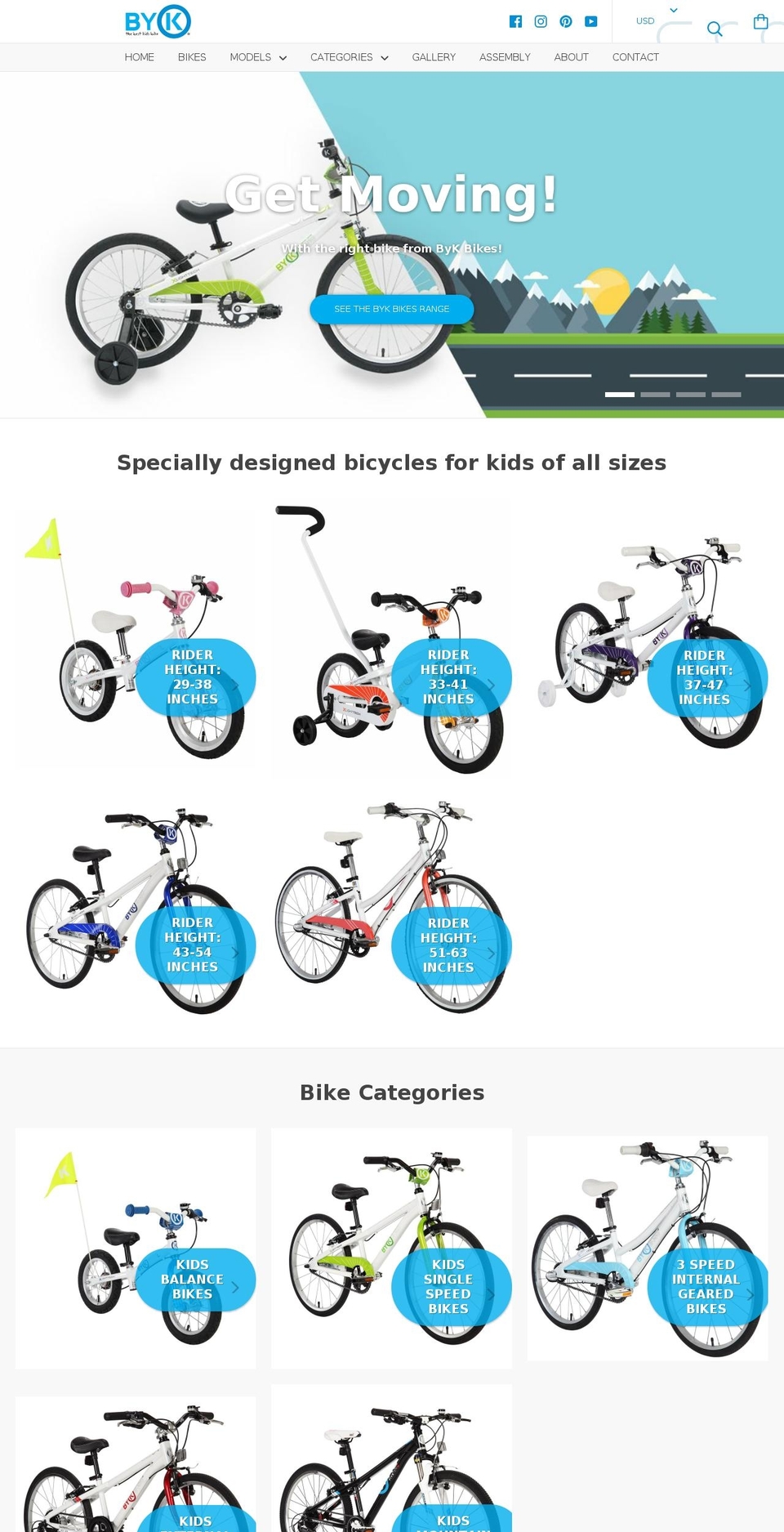 bykbikes.com — Shopify storefront screenshot