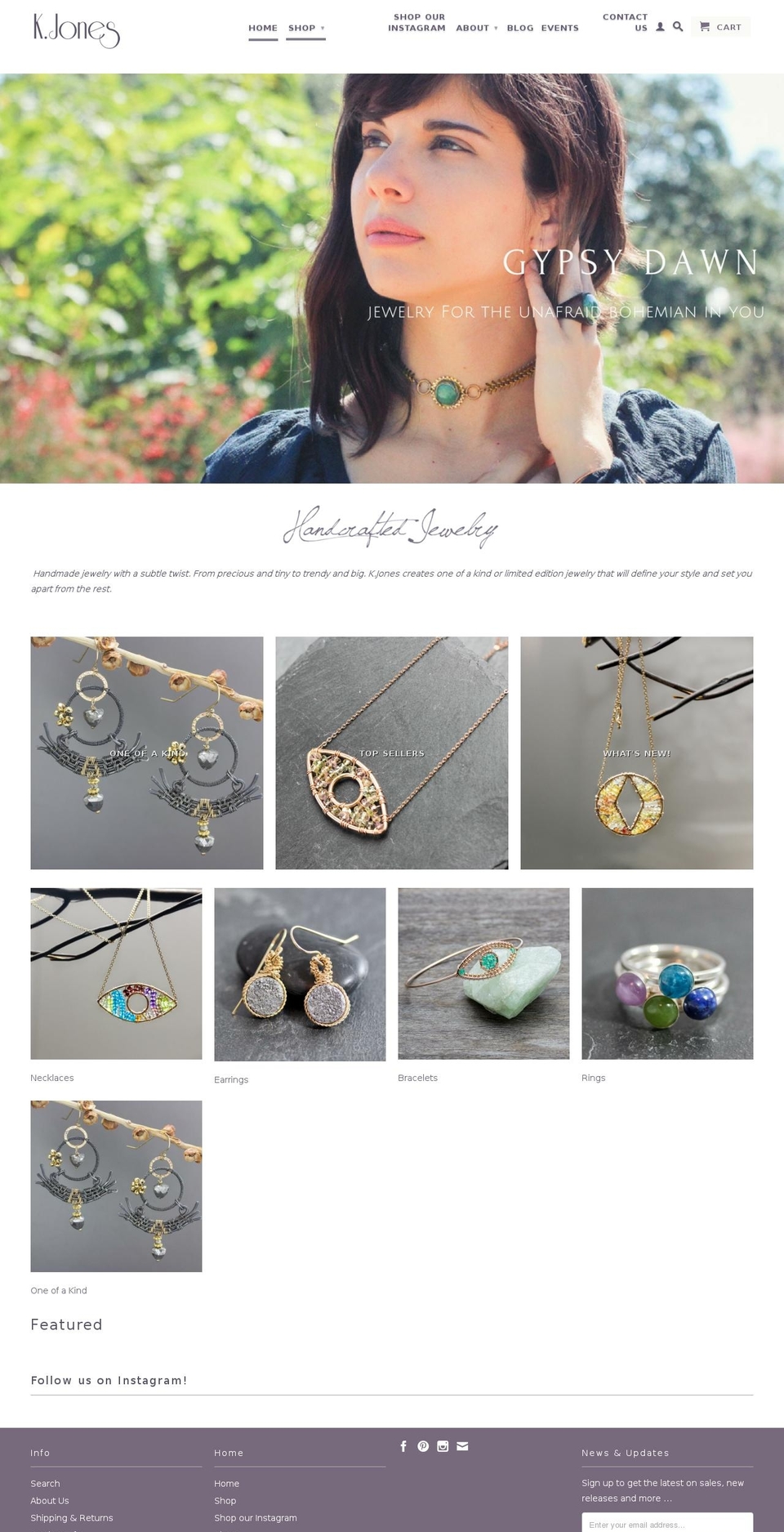 bykjones.com shopify website screenshot