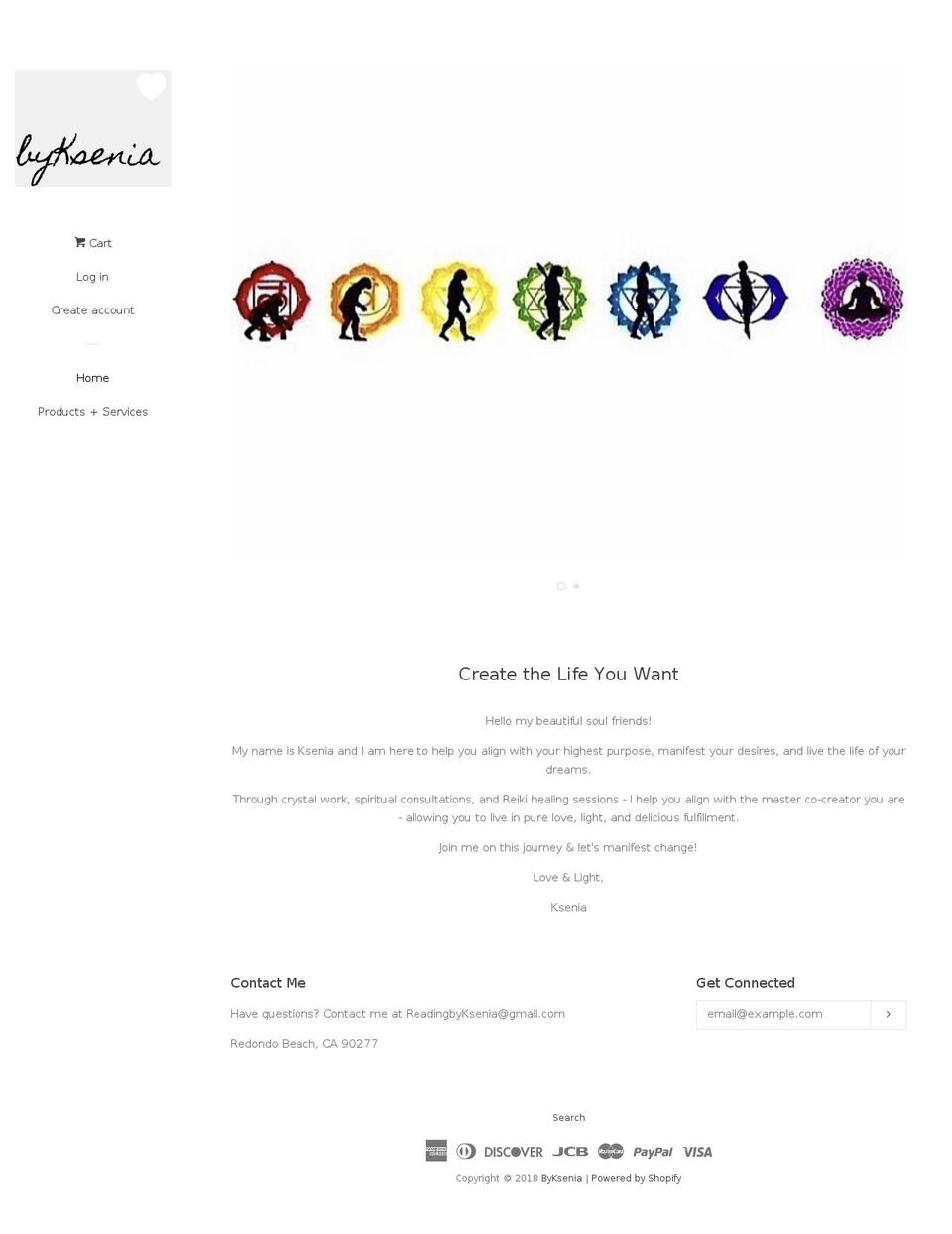 byksenia.myshopify.com shopify website screenshot