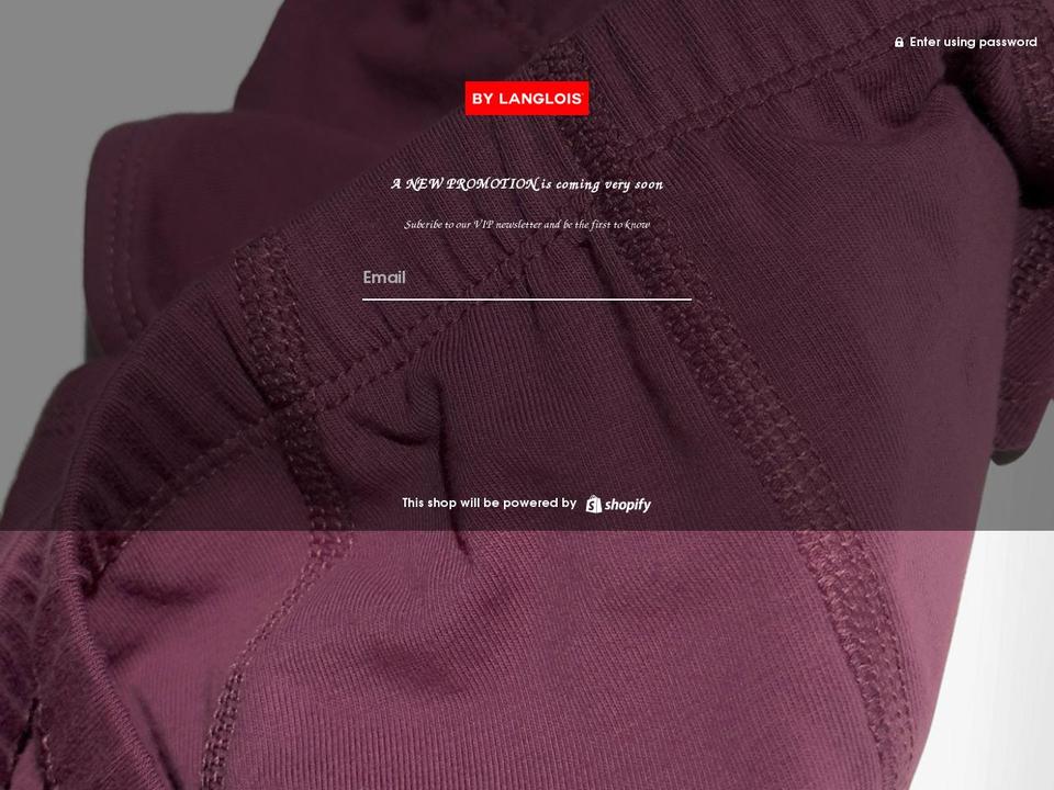 bylanglois.com shopify website screenshot