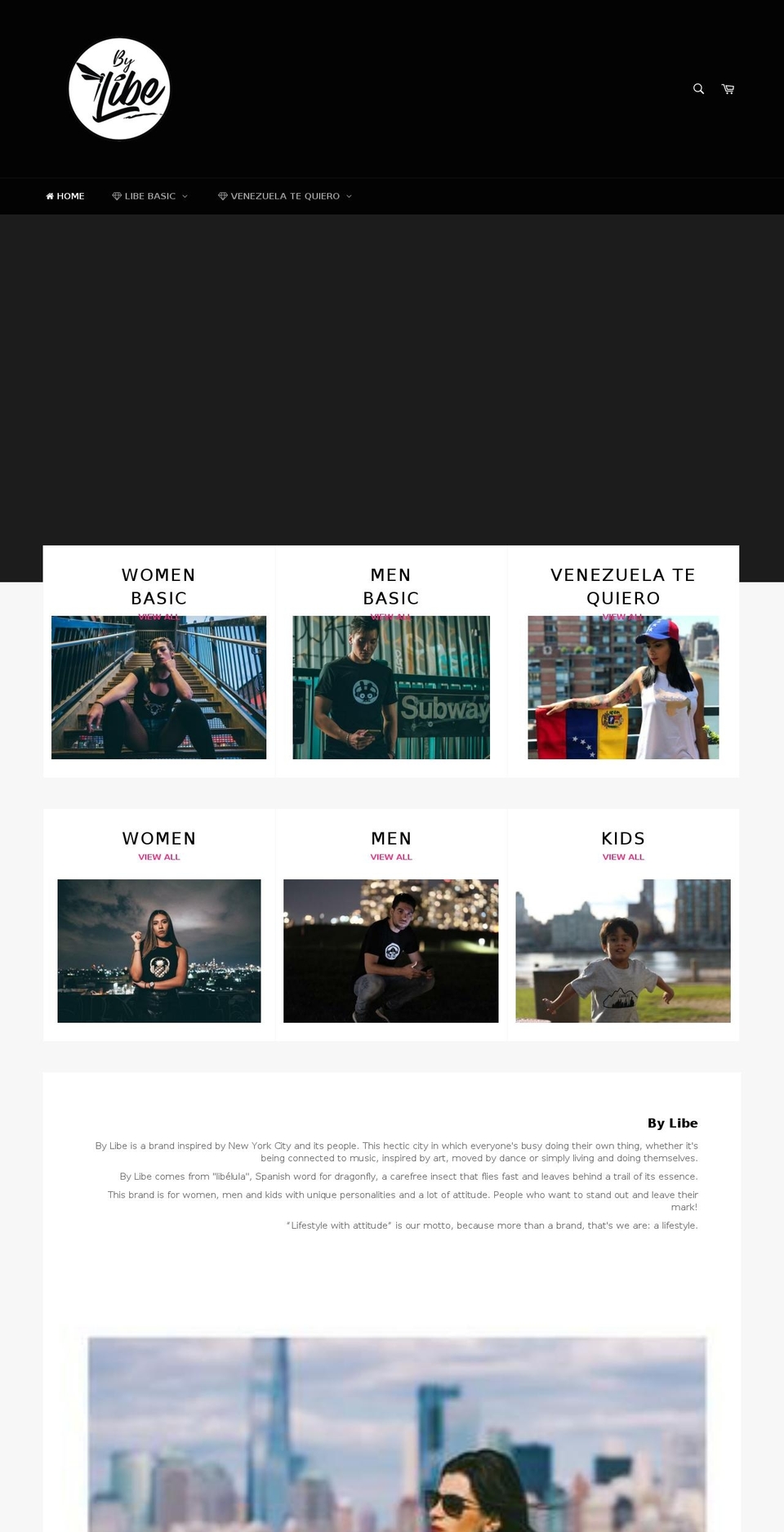 bylibe.com — Shopify storefront screenshot