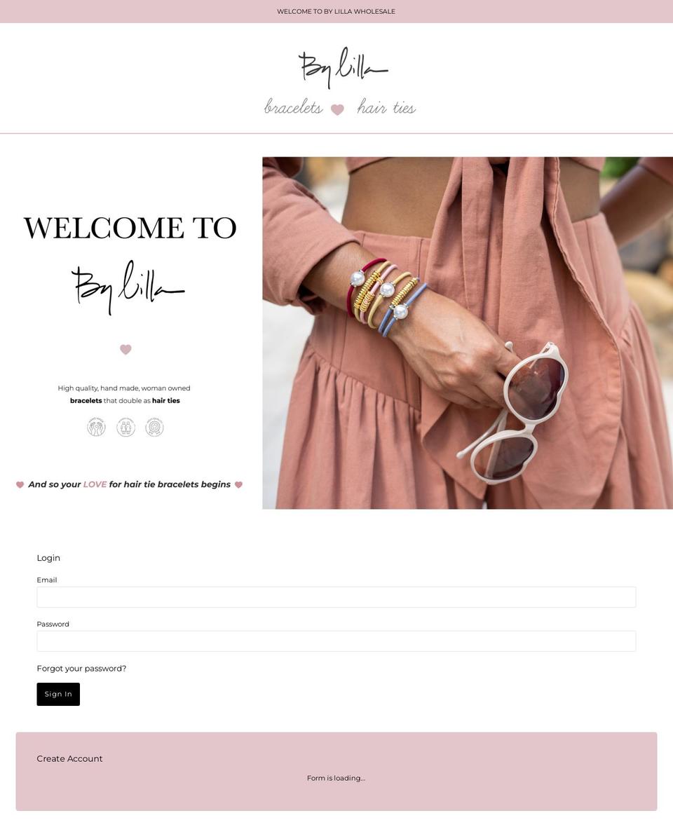 bylillawholesale.com shopify website screenshot