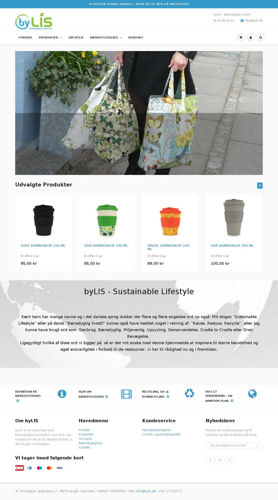 bylis.dk shopify website screenshot