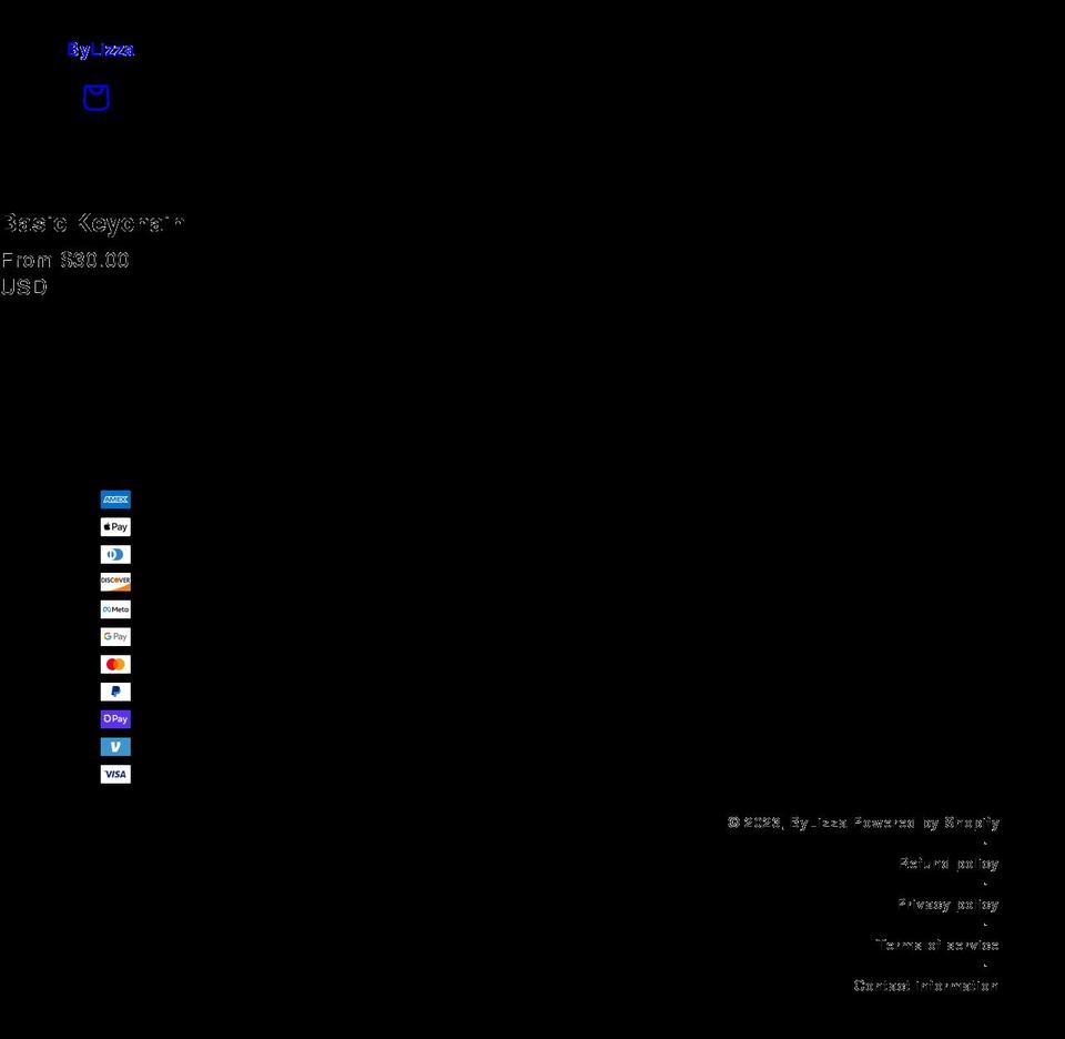 bylizza.com shopify website screenshot