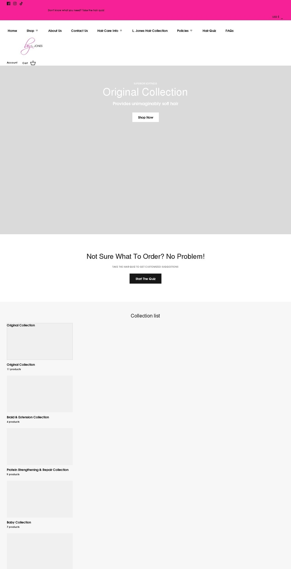 byljonesproducts.com — Shopify storefront screenshot