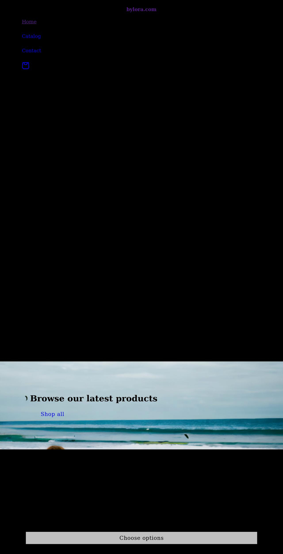 bylora.com shopify website screenshot