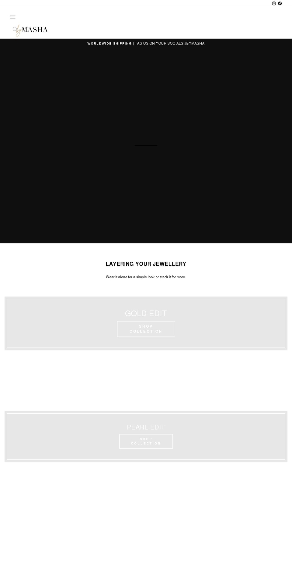 bymasha.com shopify website screenshot