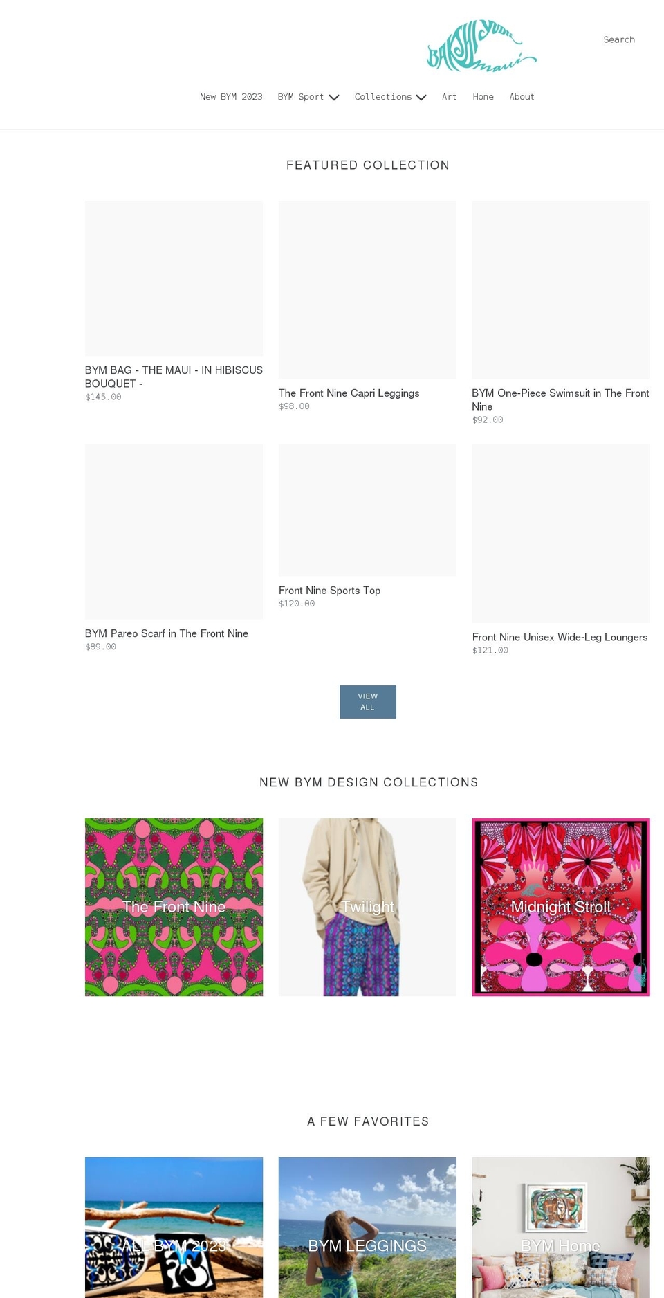 bymaui.com shopify website screenshot