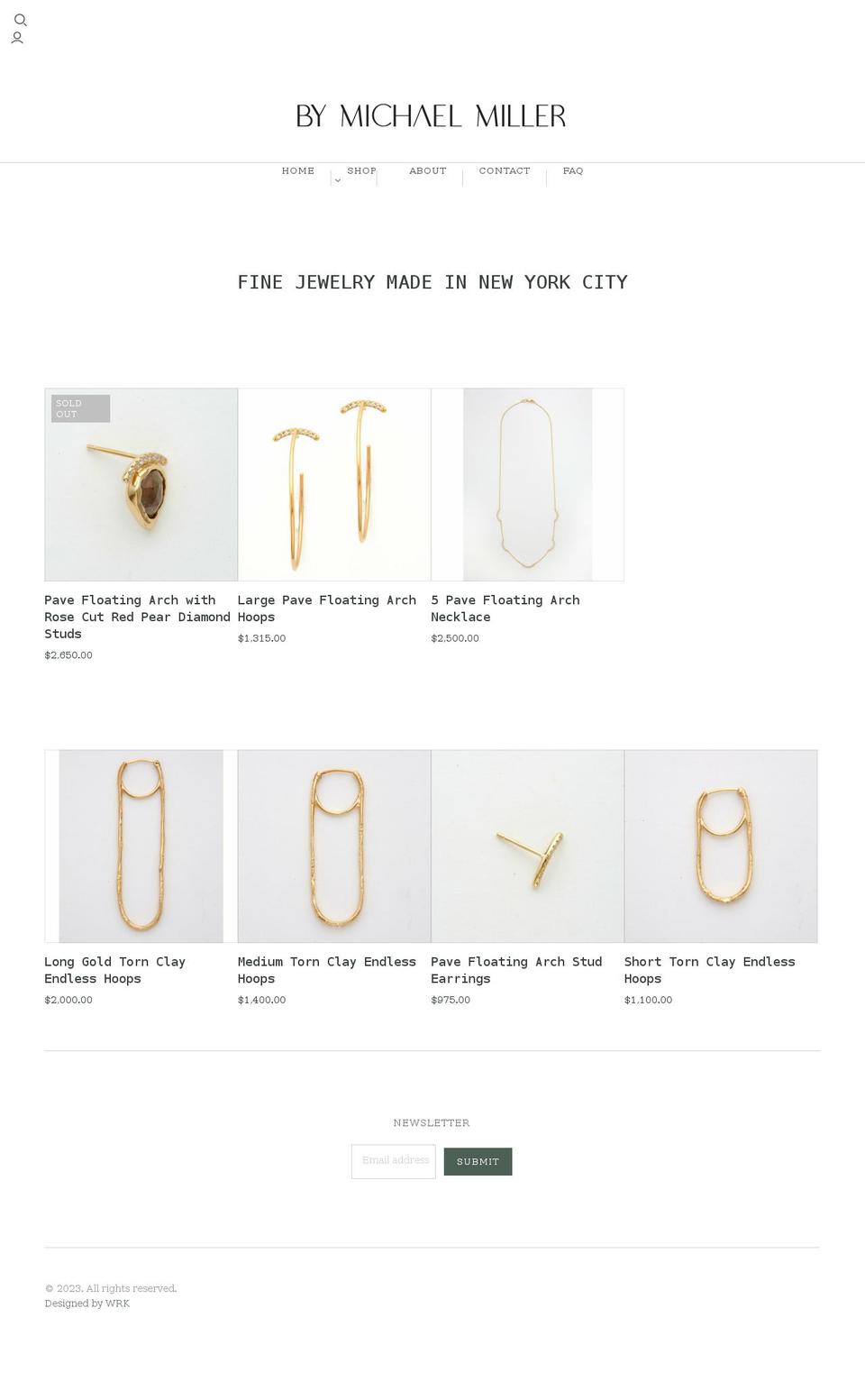 bymichaelmiller.com shopify website screenshot