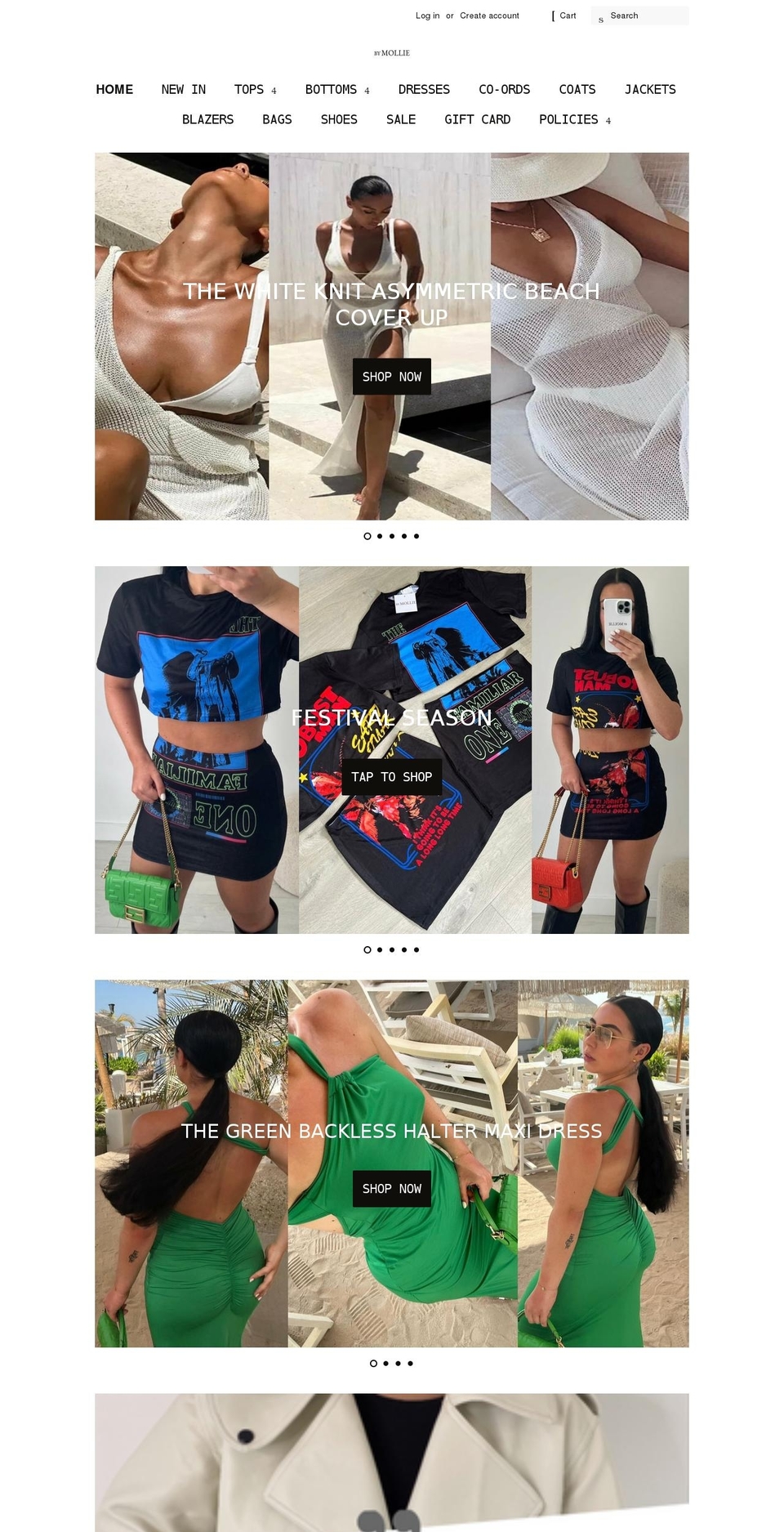 bymollie.com shopify website screenshot